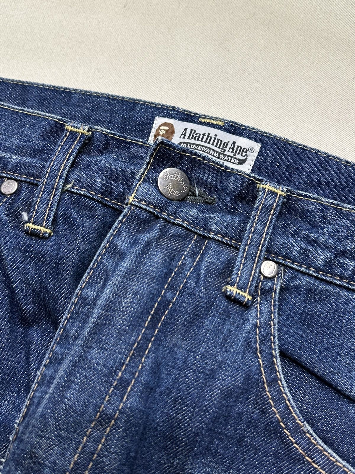 Bape A Bathing Ape Denim Size US 34 / EU 50 - 10 Thumbnail