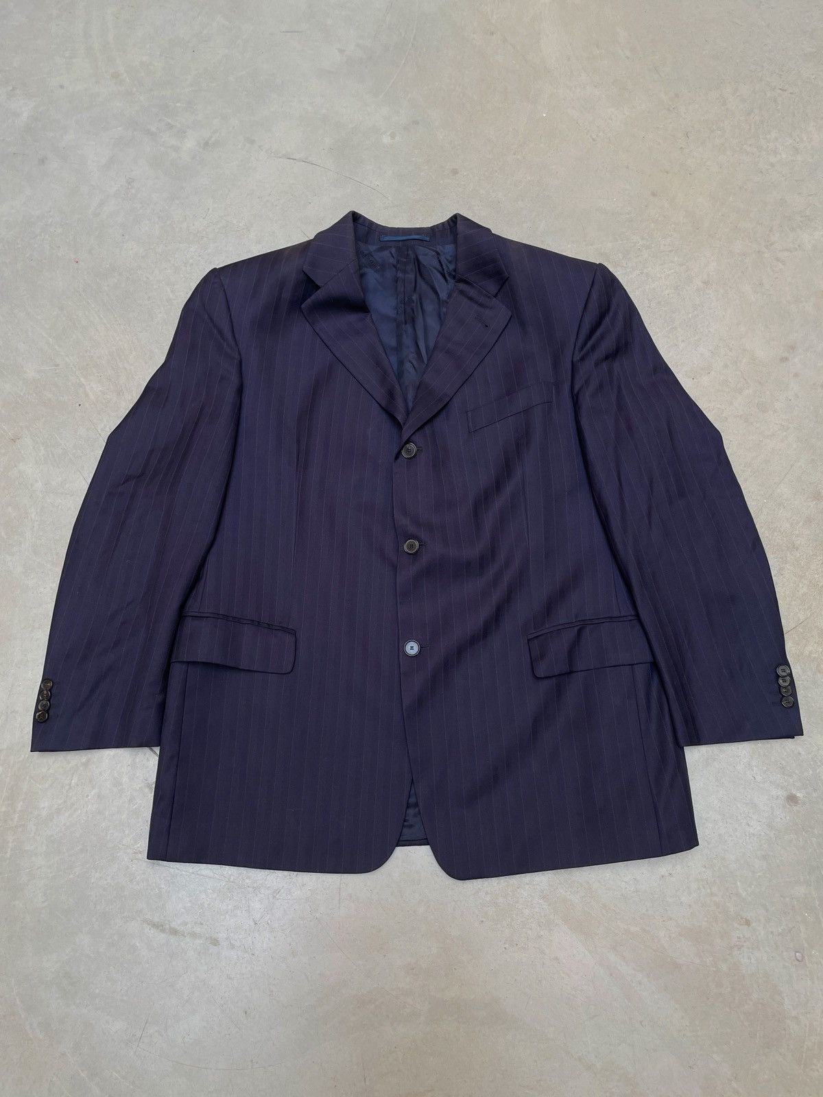 Pierre Cardin Lanificio Zegna Pierre Cardin Super120s Pinstripe Blazer XL Size 46R - 1 Thumbnail