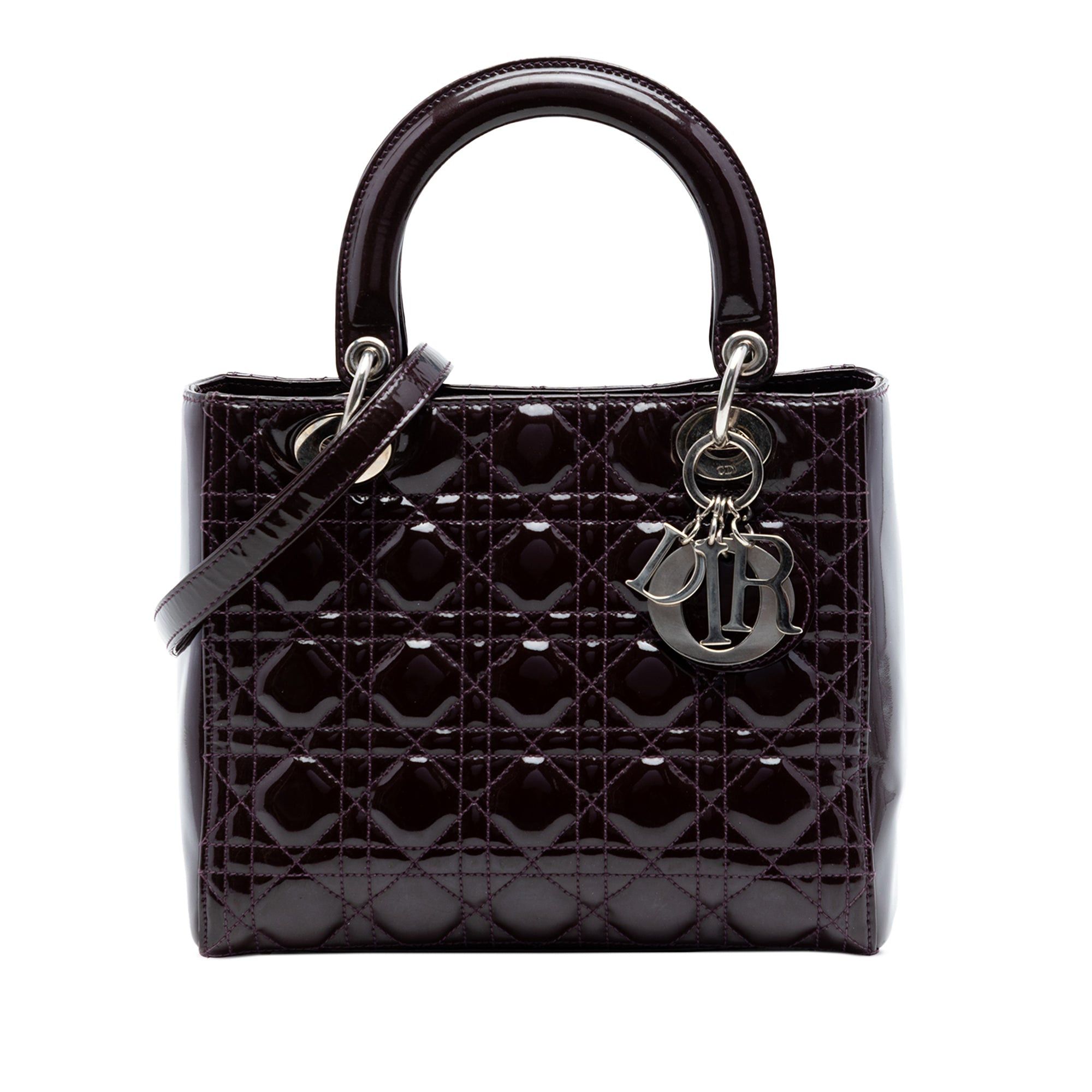 Dior Medium Patent Cannage Lady Dior Size ONE SIZE - 1 Thumbnail