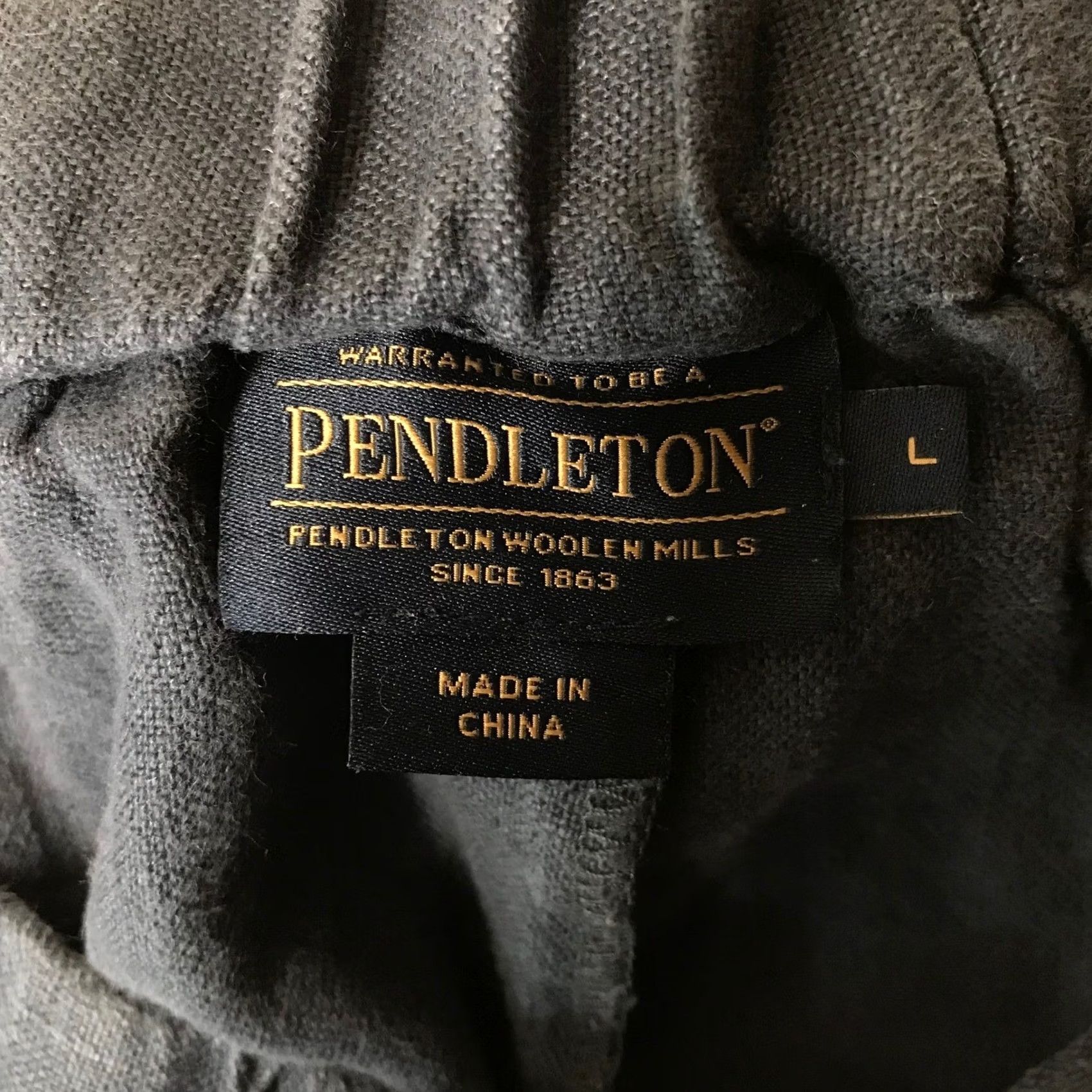 Pendleton Pendleton Womens Large 100% Linen Pull On Elastic Waist Shorts Charcoal Navy Size 36" / US 14 / IT 50 - 7 Thumbnail