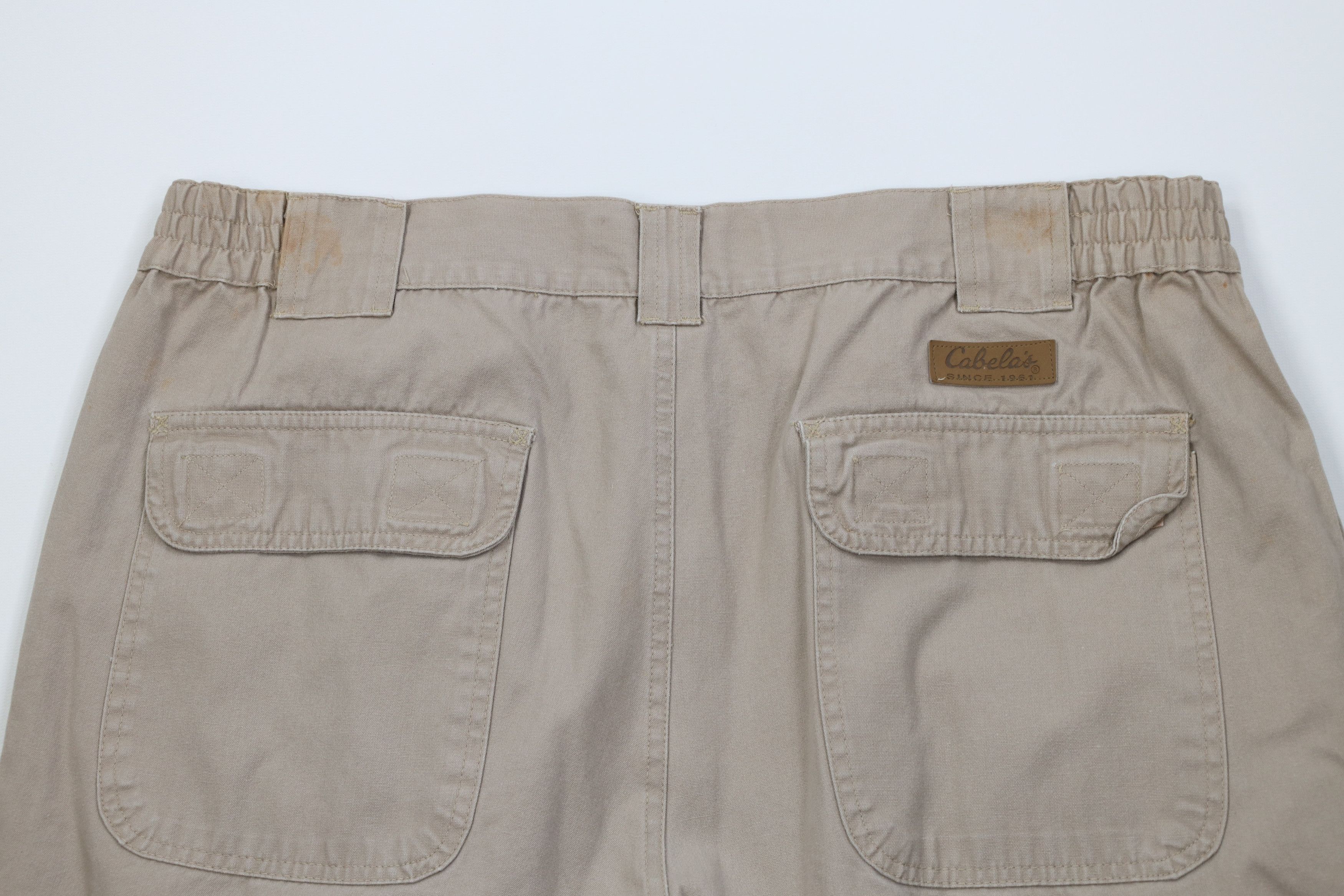 Cabelas Vintage 90s Y2K Cabelas Knee Wide Leg Cargo Pants Canvas Size US 38 / EU 54 - 12 Thumbnail