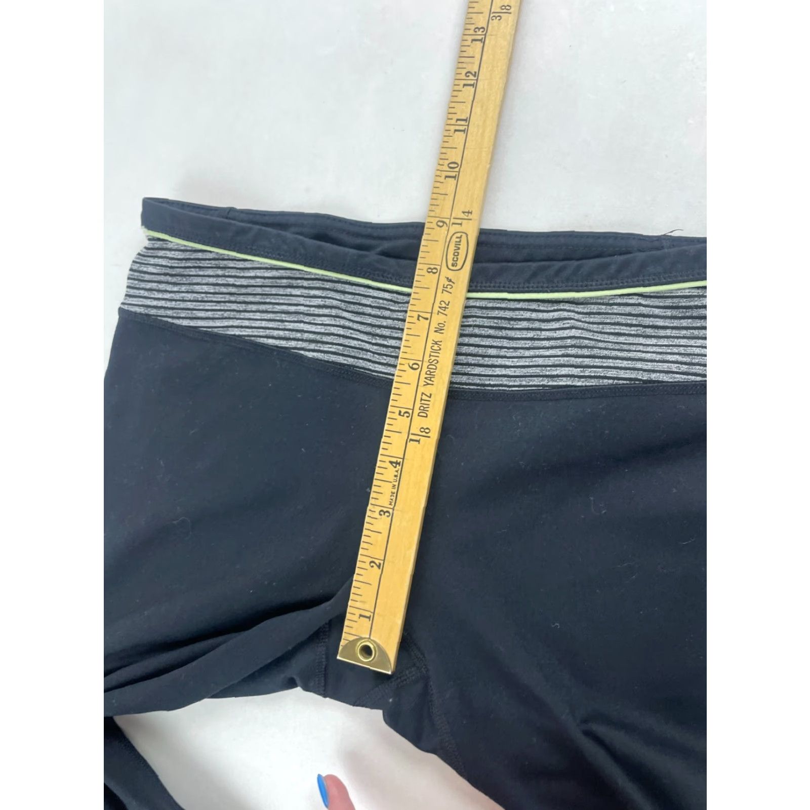 Vintage Lukka Pants Women's Size Small Black Pull On Activewear Capri Leggings Stretch Size 28" / US 6 / IT 42 - 5 Thumbnail