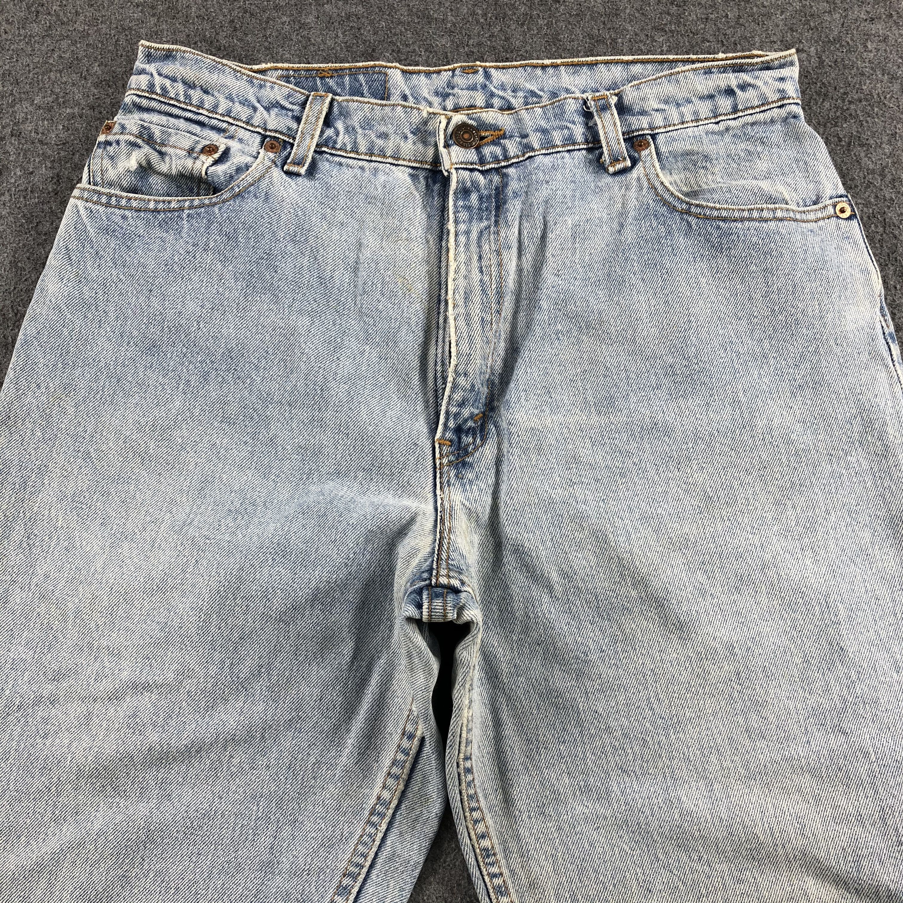 Levi's 90s Vintage Blue Wash Levis 550 Jeans-J1465 Size US 34 / EU 50 - 3 Thumbnail