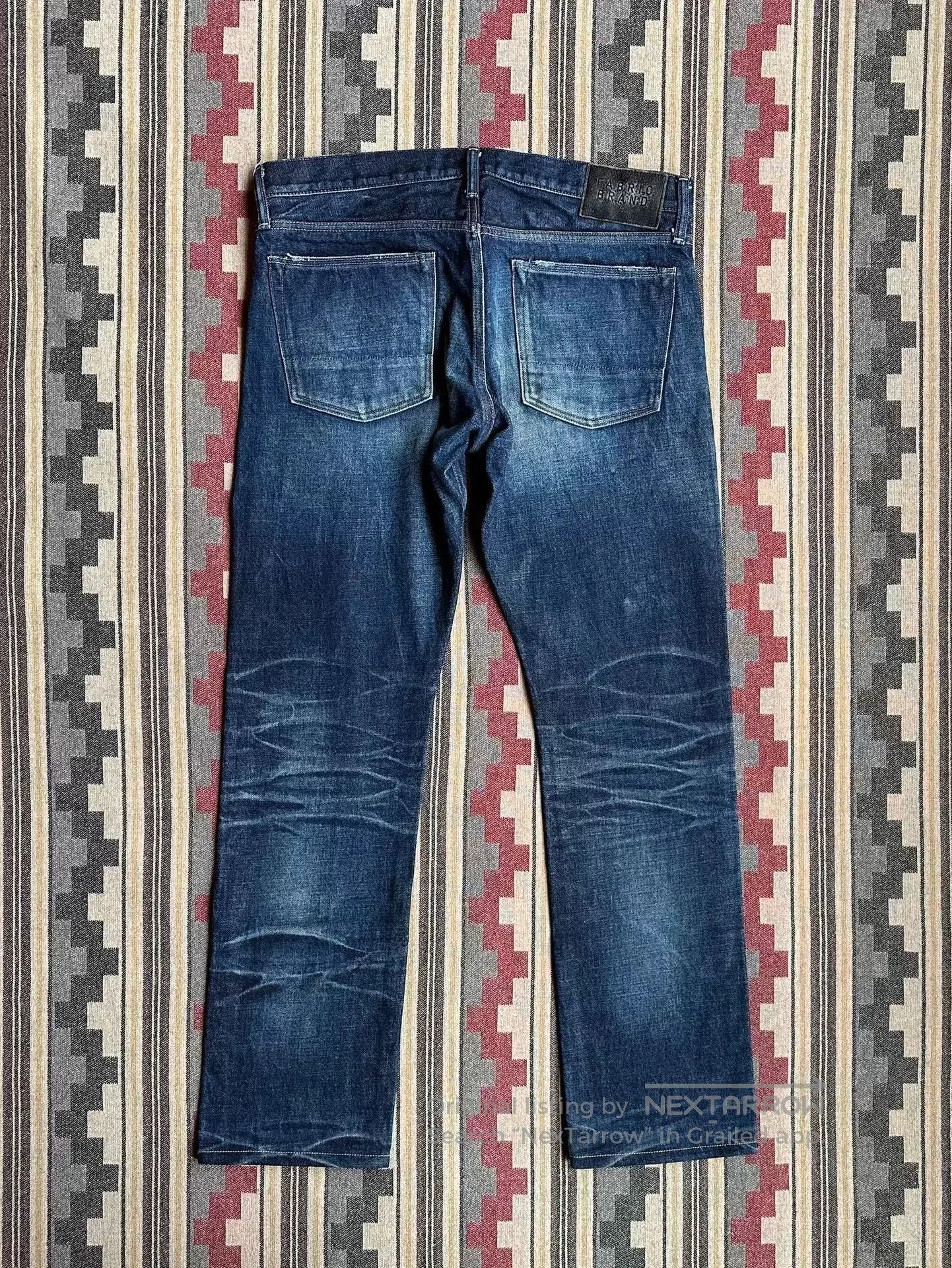 Vanquish selvage denim pants with red ear detail. Size US 34 / EU 50 - 2 Thumbnail