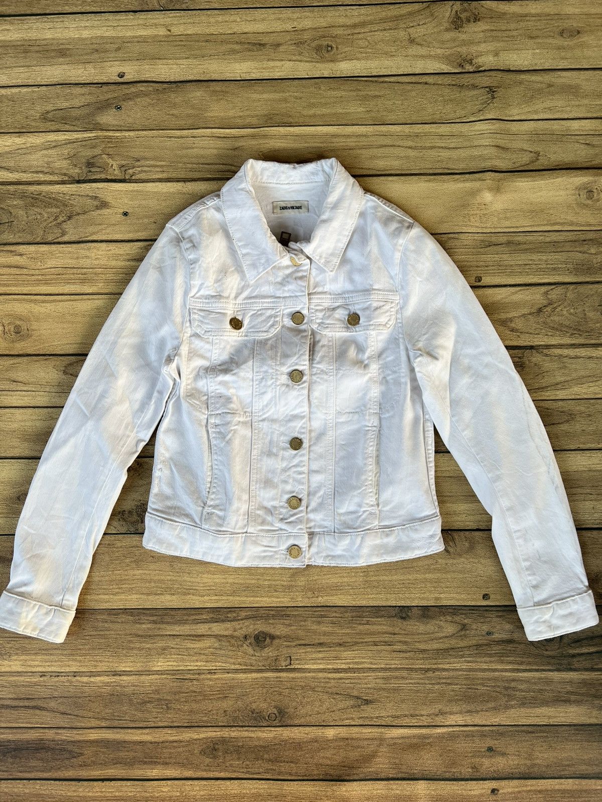 Zadig & Voltaire Zadig & voltaire trucker denim true white Size XS / US 0-2 / IT 36-38 - 1 Thumbnail