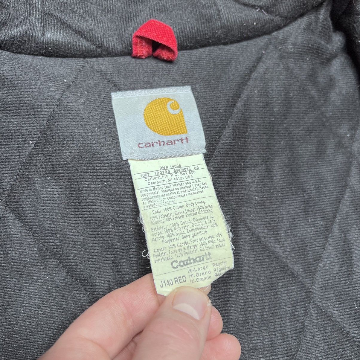 Carhartt Vintage Carhartt J140 Red Men’s Hooded Quilt Lined Jacket Size US XL / EU 56 / 4 - 3 Thumbnail