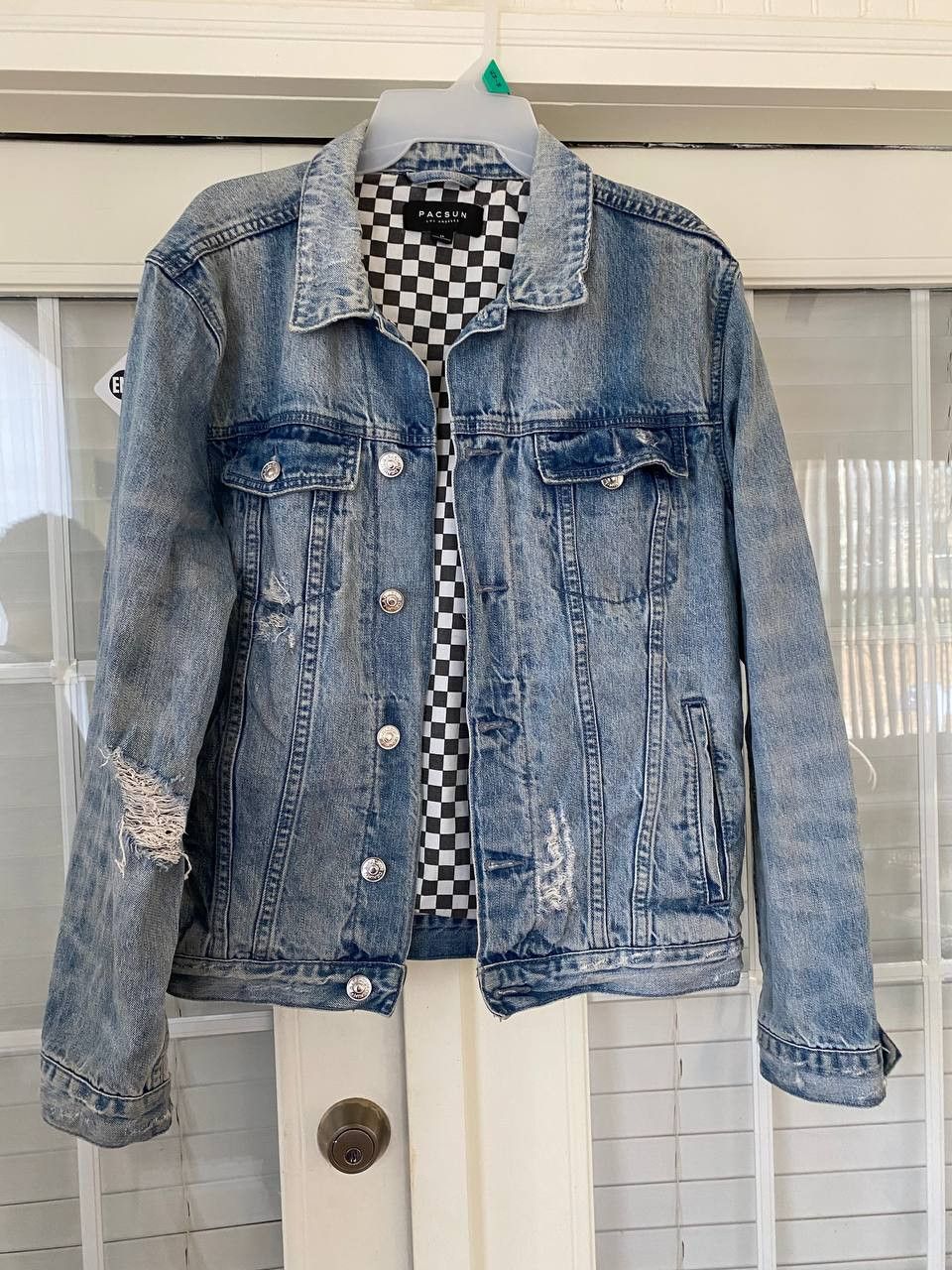 Pacsun Pacsun Distressed Denim Jean Jacket Size US M / EU 48-50 / 2 - 1 Thumbnail
