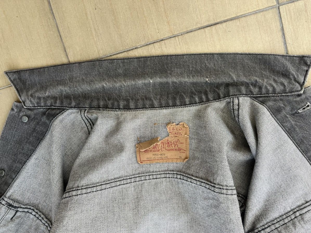 Levi's Vintage 80s Levi’s 75505 Faded Black Denim Trucker Jacket Size US S / EU 44-46 / 1 - 17 Thumbnail