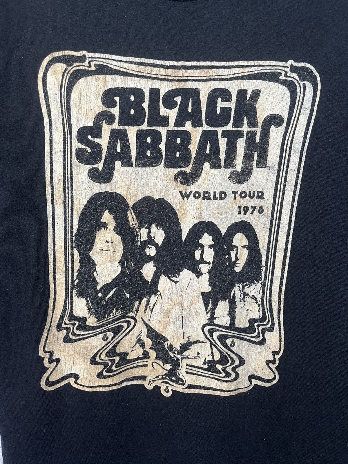 Black Sabbath Black Sabbath World Tour 1978 Rare Ozzy Osbourne Rock TShirt Size US M / EU 48-50 / 2 - 2 Thumbnail