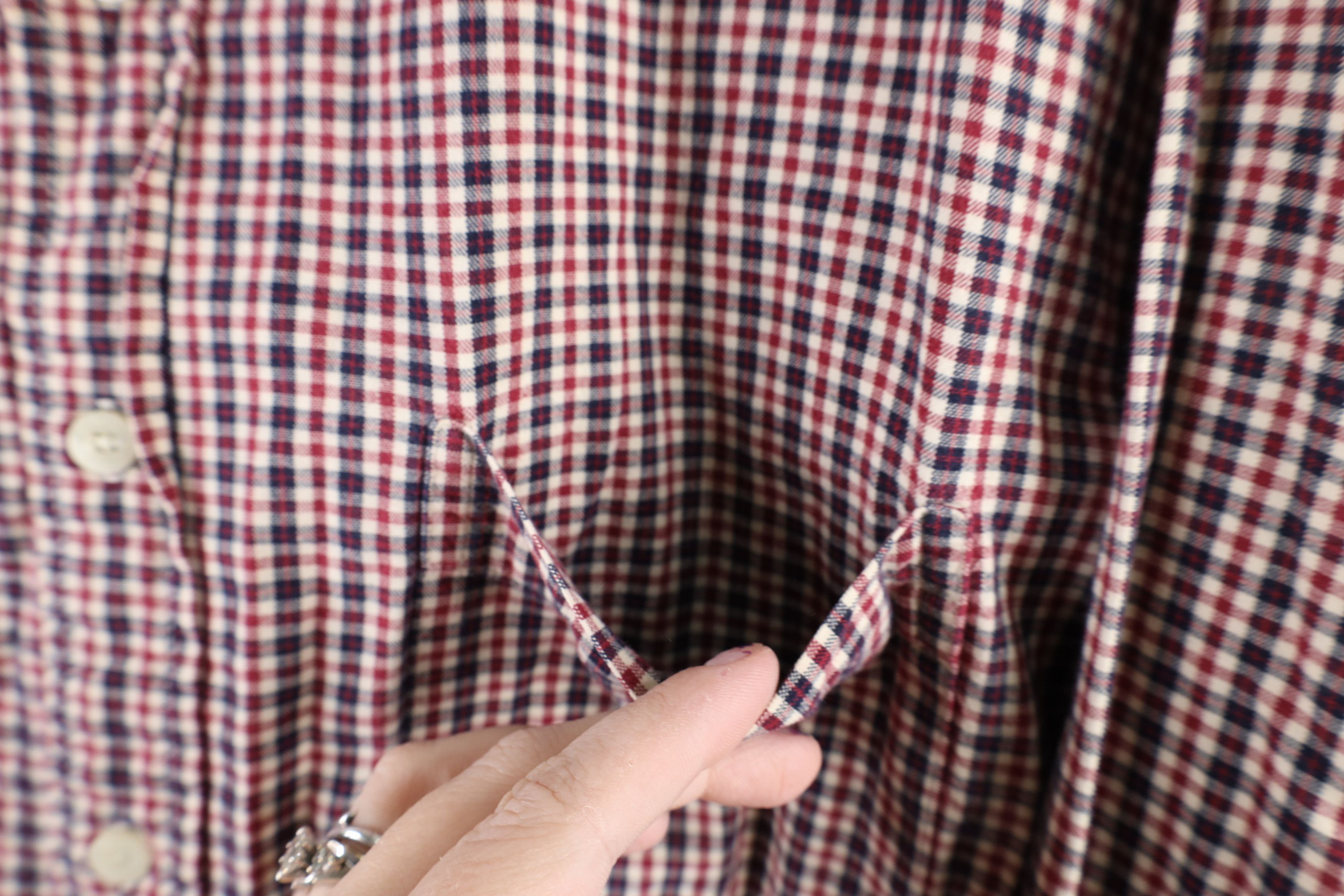 J.Crew × Vintage Vintage 90s J Crew Flannel Collared Button Down Shirt Plaid Size US XL / EU 56 / 4 - 4 Thumbnail