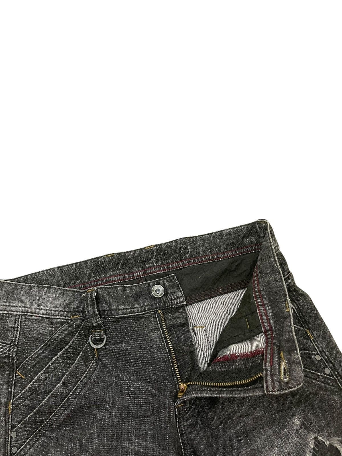 Japanese Brand Skinny Jeans Nicole Club Japan Patchwork Faded 2🟦5 Size US 30 / EU 46 - 8 Thumbnail