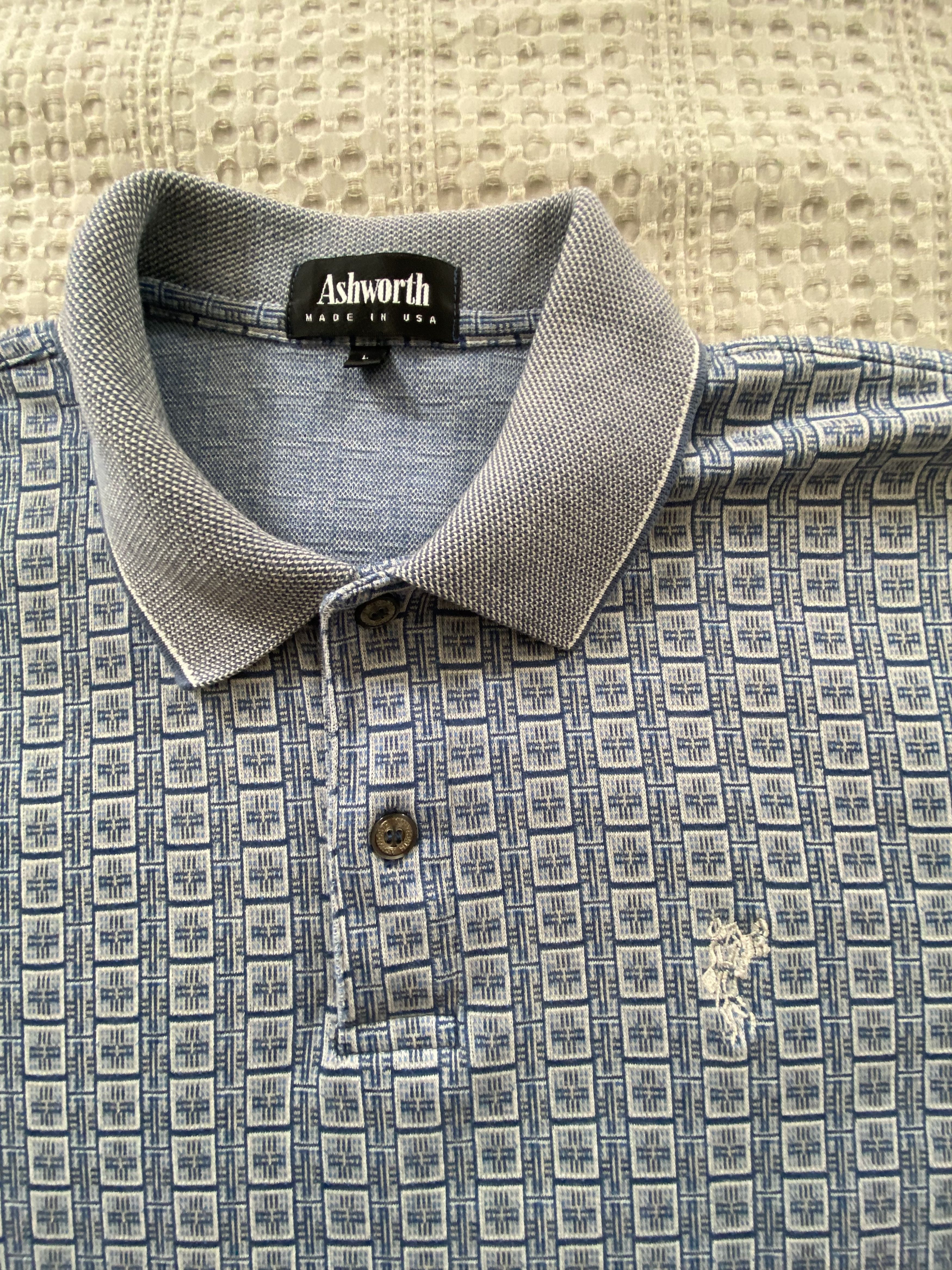 Ashworth Ashworth Patterned Polo Size US L / EU 52-54 / 3 - 1 Thumbnail
