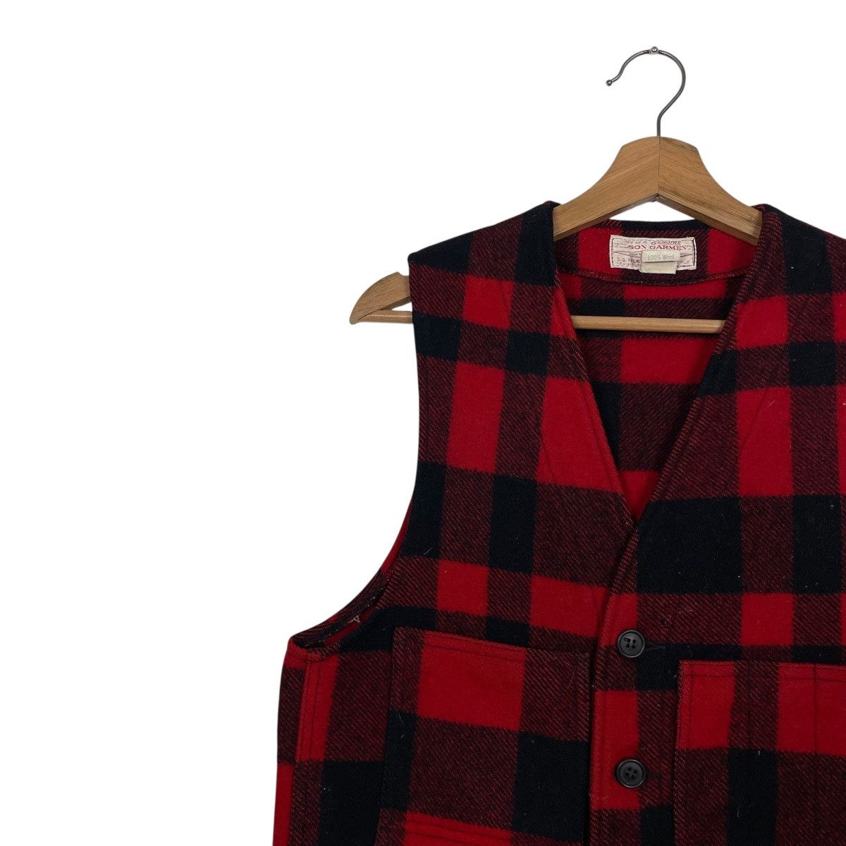 Filson Vintage 80s Filson Mackinaw Tartan Vest Size US S / EU 44-46 / 1 - 6 Thumbnail