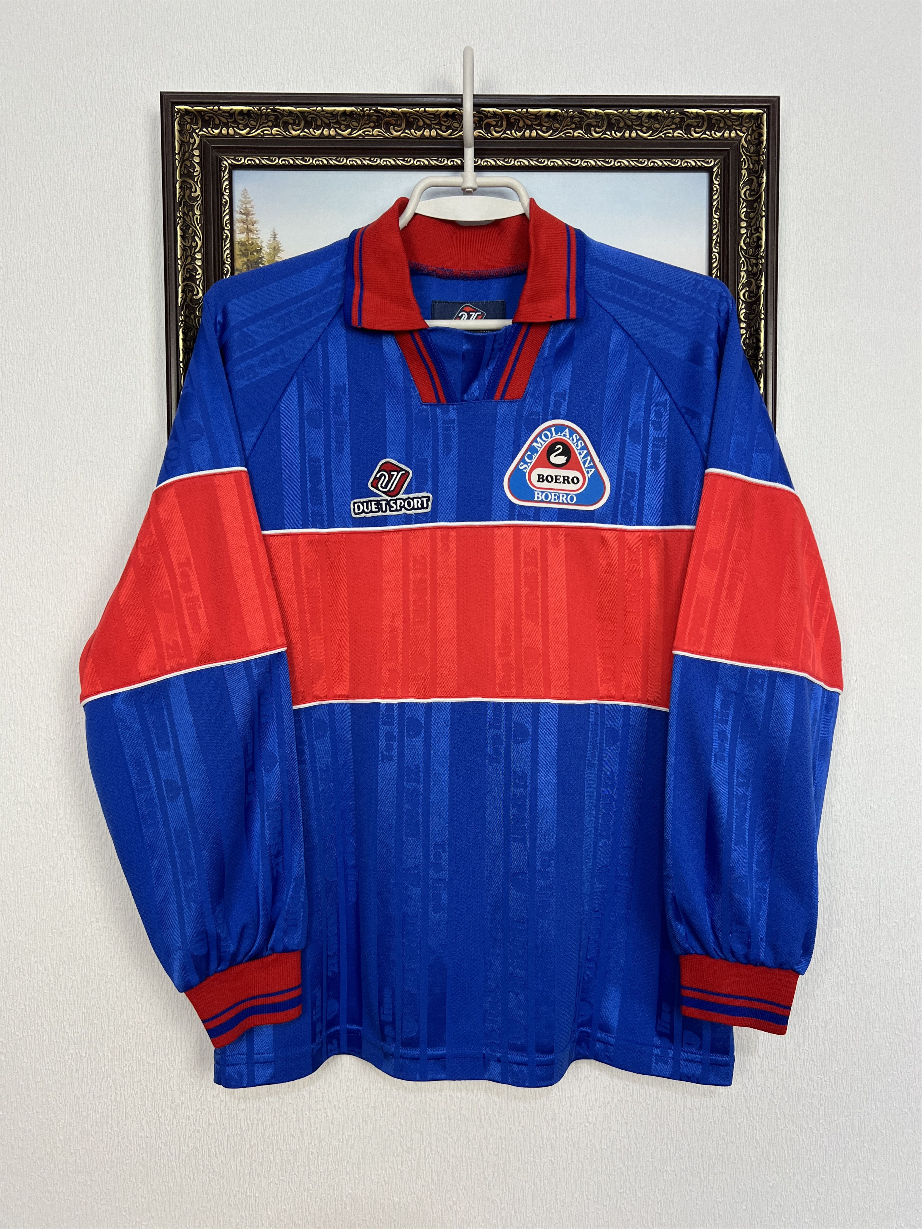 Vintage Molassana Boero Match Worn Football Shirt Maglia Jersey Size US XS / EU 42 / 0 - 1 Thumbnail