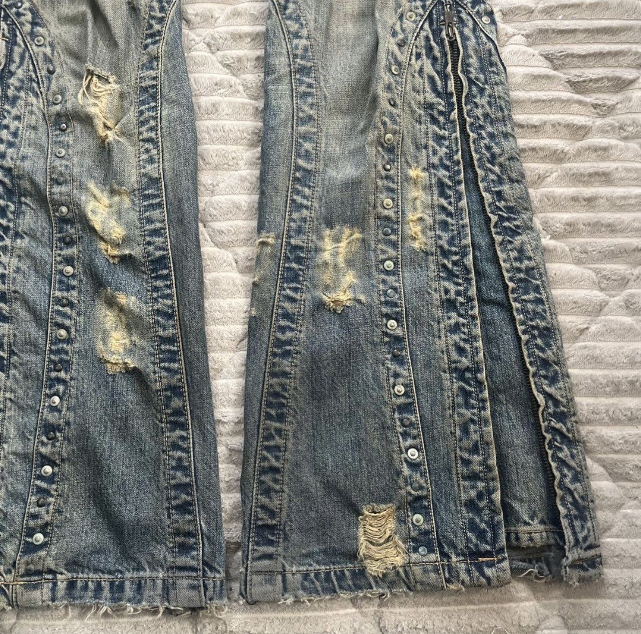 Tornado Mart 00s Vintage Tornado Mart Archive Flare Pants Size US 30 / EU 46 - 2 Thumbnail