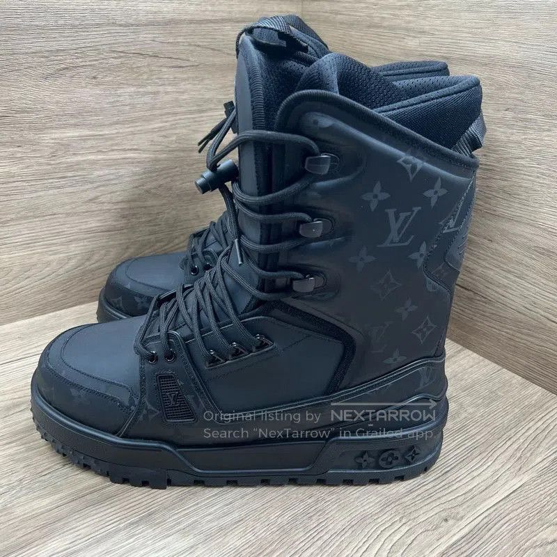 Louis Vuitton Black Trainer Snow Boots for Men 0079.