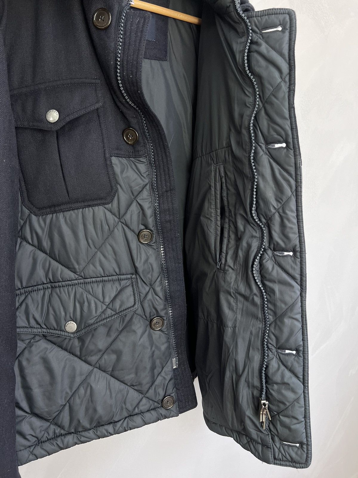 Designer × Hackett HACKETT WOOL COUNTRY PARKA PUFFER JACKET Size US M / EU 48-50 / 2 - 10 Thumbnail