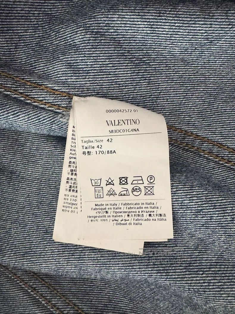 Valentino Valentino Big logo denim jacket Size US XS / EU 42 / 0 - 2 Thumbnail