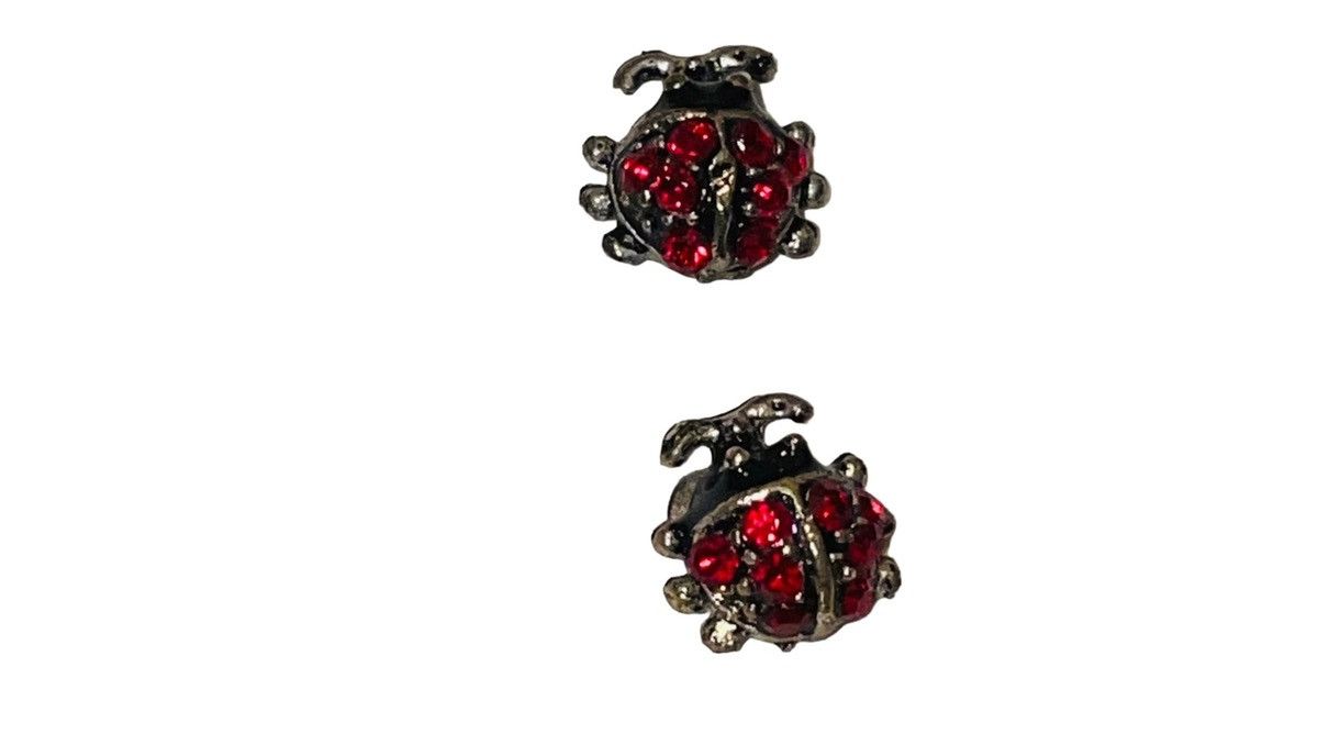 Swarovski Swarovski Crystal Mini Ladybug Earrings Size ONE SIZE - 5 Thumbnail