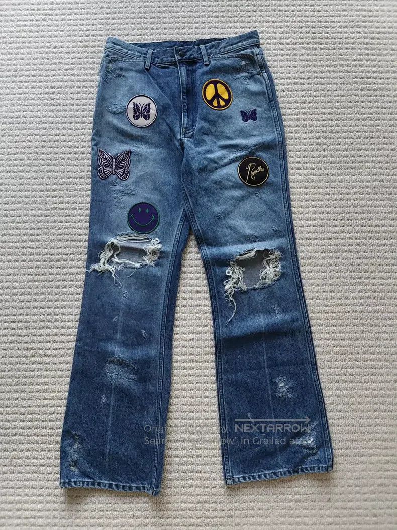 Needles size S Stickers destroy old jeans