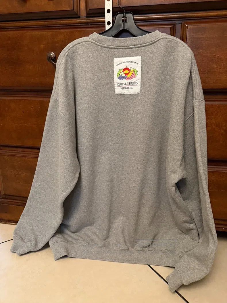 Vetements Vetements Grey Hoodie Size US L / EU 52-54 / 3 - 7 Thumbnail