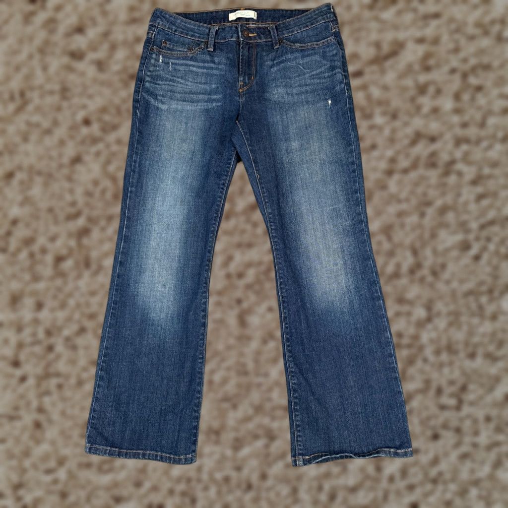 Levi's Levis Jeans Womens 12 Denim 545 Low Bootcut Cotton Blend Mid Rise Med Wash 32x29 Jeans Size 34" / US 12 / IT 48 - 1 Thumbnail