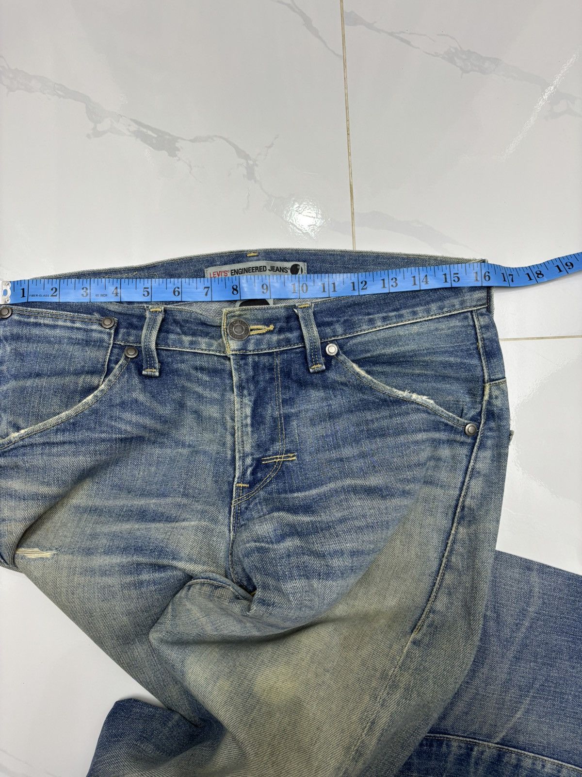 Engineered Garments × Levi's Levis Engineered 1999 Flare Twist Rusty Flared Jeans Size US 32 / EU 48 - 12 Thumbnail