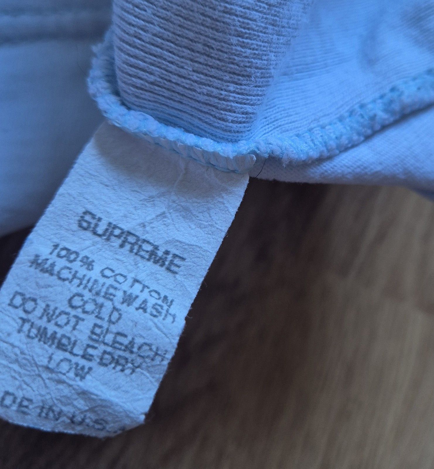 Supreme Supreme Longsleeve Pocket Tee Light Blue XL 90s Size US XL / EU 56 / 4 - 6 Thumbnail