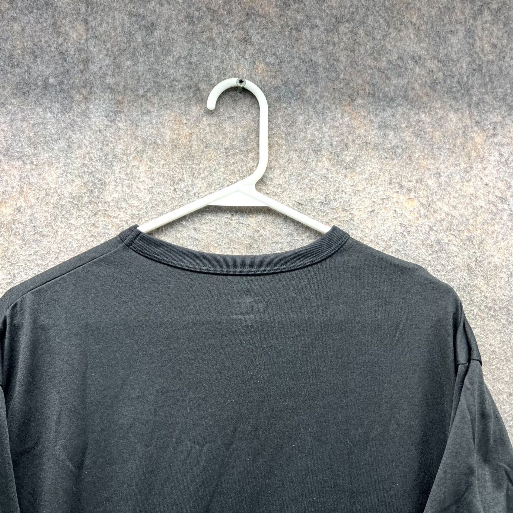 Nike VINTAGE Nike Shirt Men Medium Black Dri-Fit Swoosh Embroidery Logo Gym Knit Y2K Size US M / EU 48-50 / 2 - 2 Thumbnail