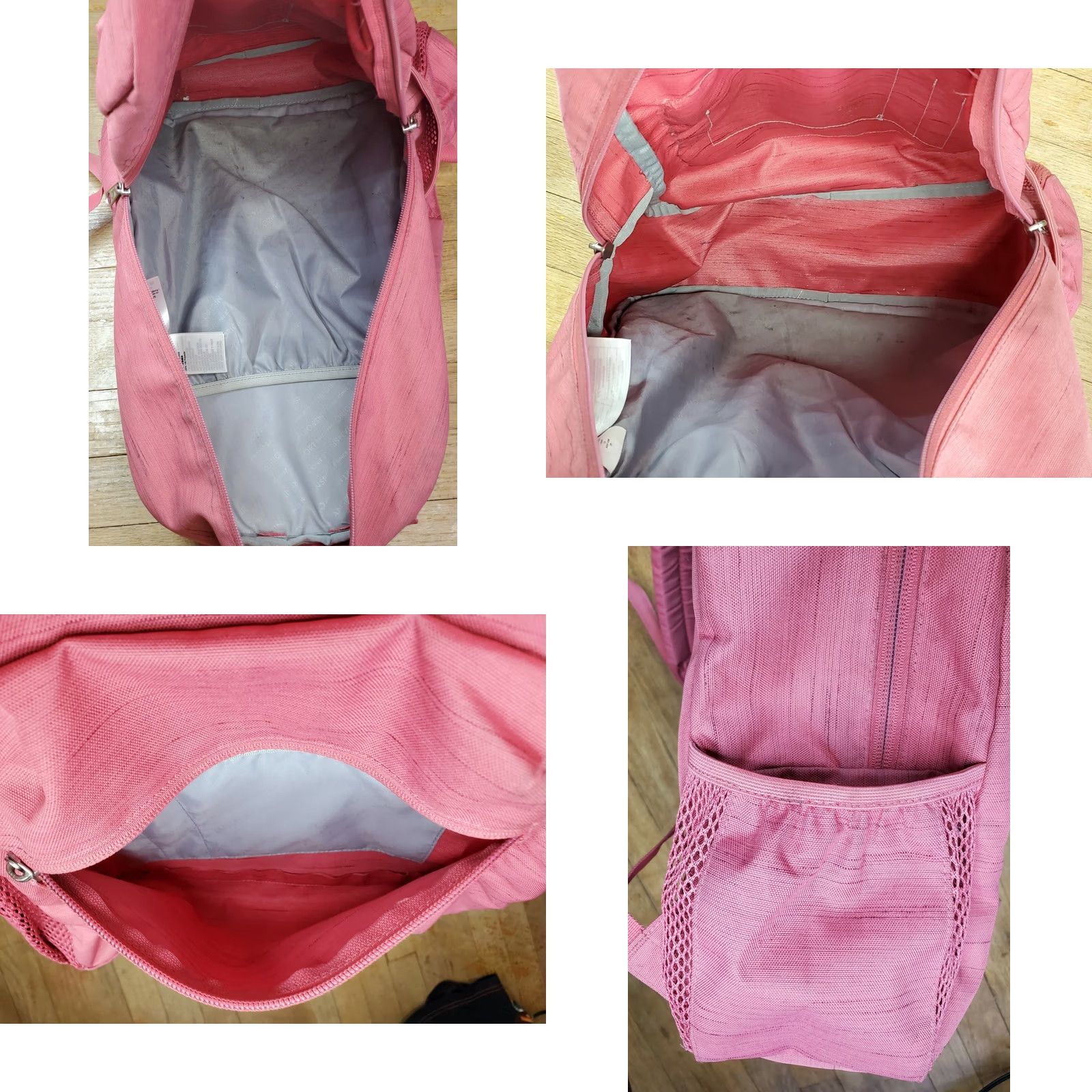 Jansport Jansport Backpack Pink-Peach 2 Strap Padded Multi-pocket Side Drink Pockets Size ONE SIZE - 8 Thumbnail