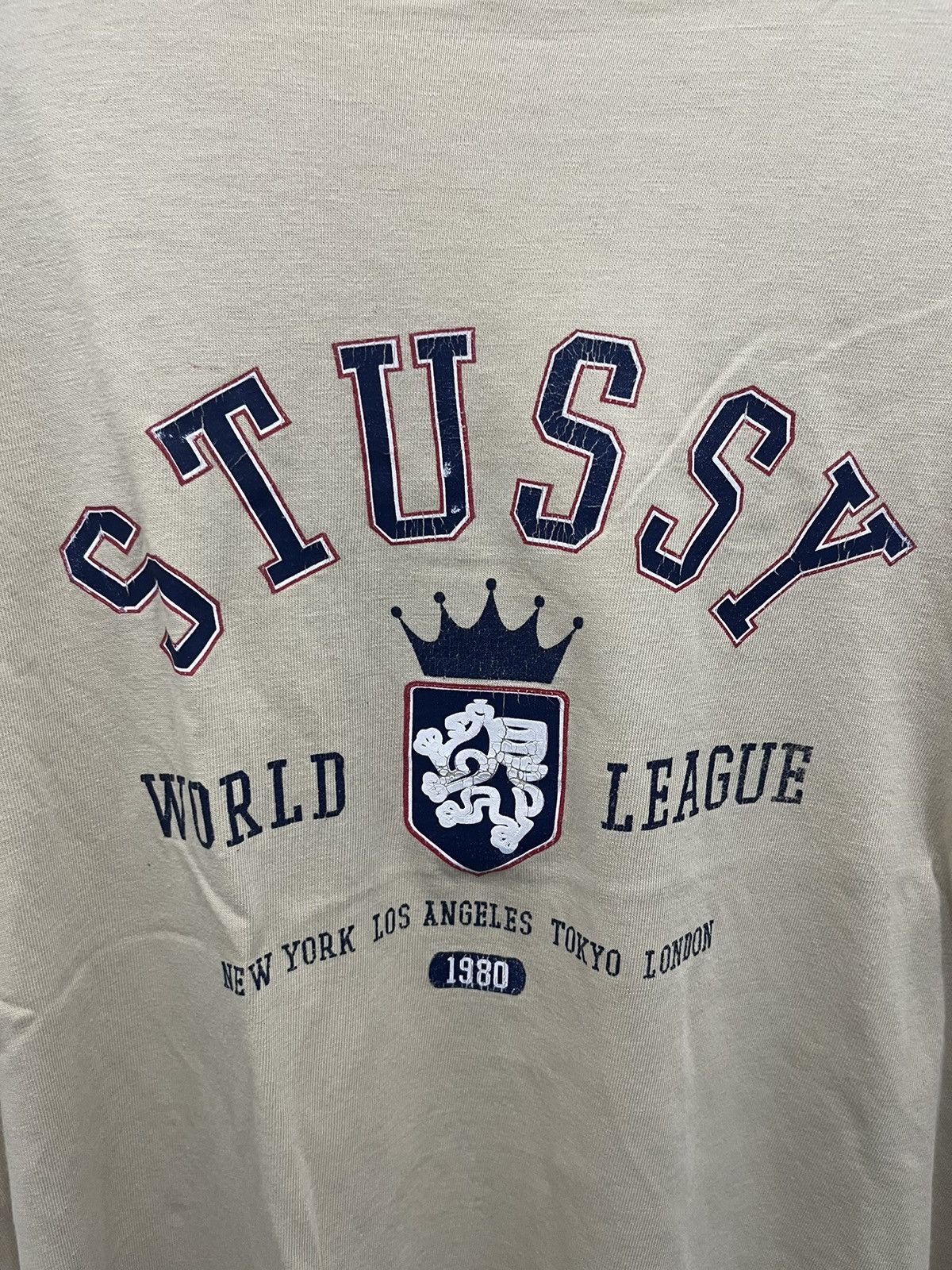 Stussy Vintage Stussy World League 1980 Short Sleeve Tees Size US L / EU 52-54 / 3 - 2 Thumbnail