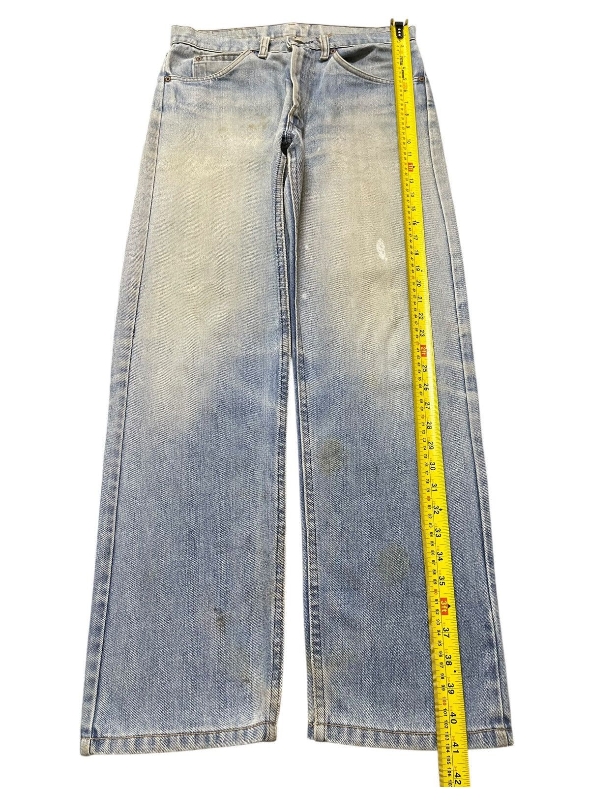 Levi's Crazy Vintage 70s Levis Orange Tab Button #8 Mud Wash Faded Size US 32 / EU 48 - 14 Thumbnail