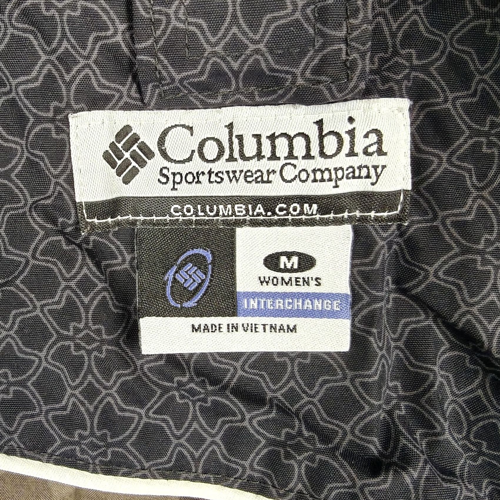 Vintage VINTAGE Columbia Interchange Jacket Womens Medium Gray Geometric Hooded Ski Size M / US 6-8 / IT 42-44 - 5 Thumbnail