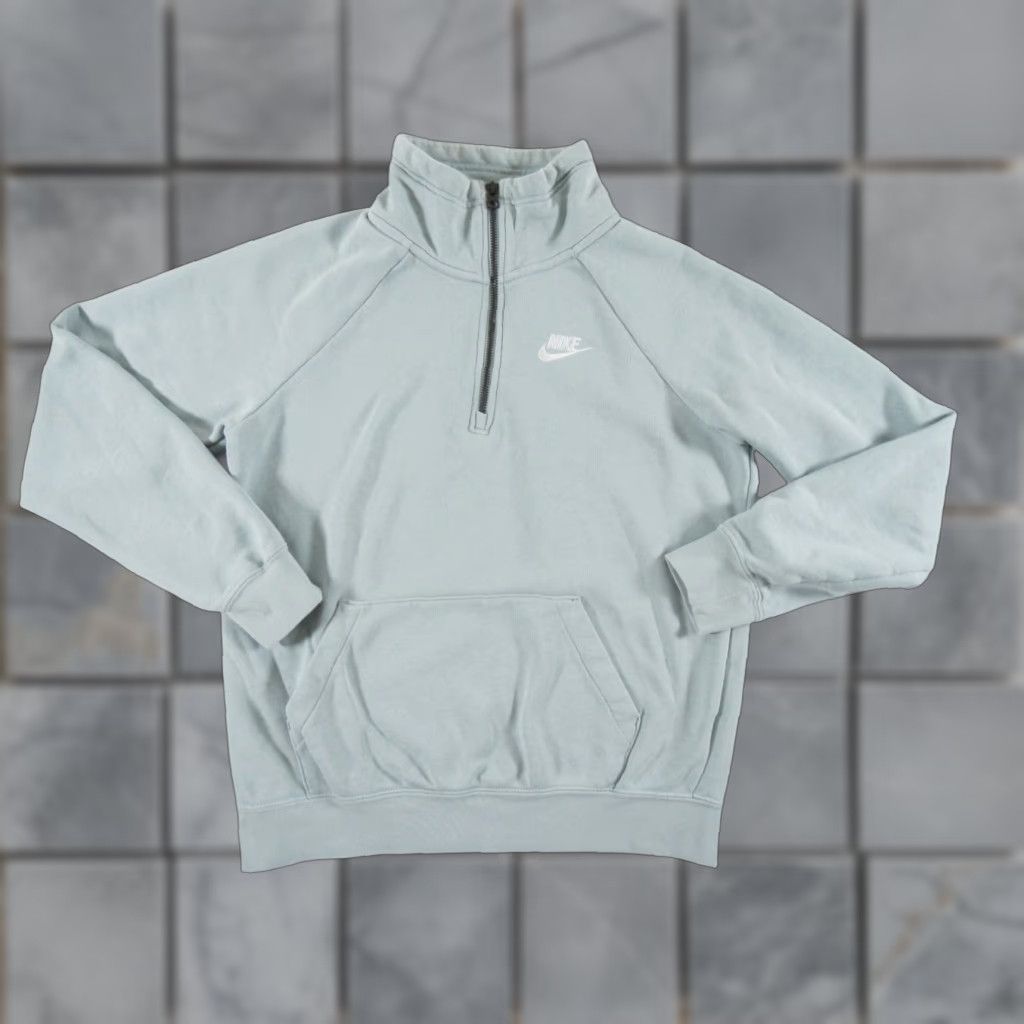 Nike Nike Sweatshirt Womens XS Blue 1/4 Zip Fleece Pullover Ladies Outdoors Swoosh Size XS / US 0-2 / IT 36-38 - 1 Thumbnail