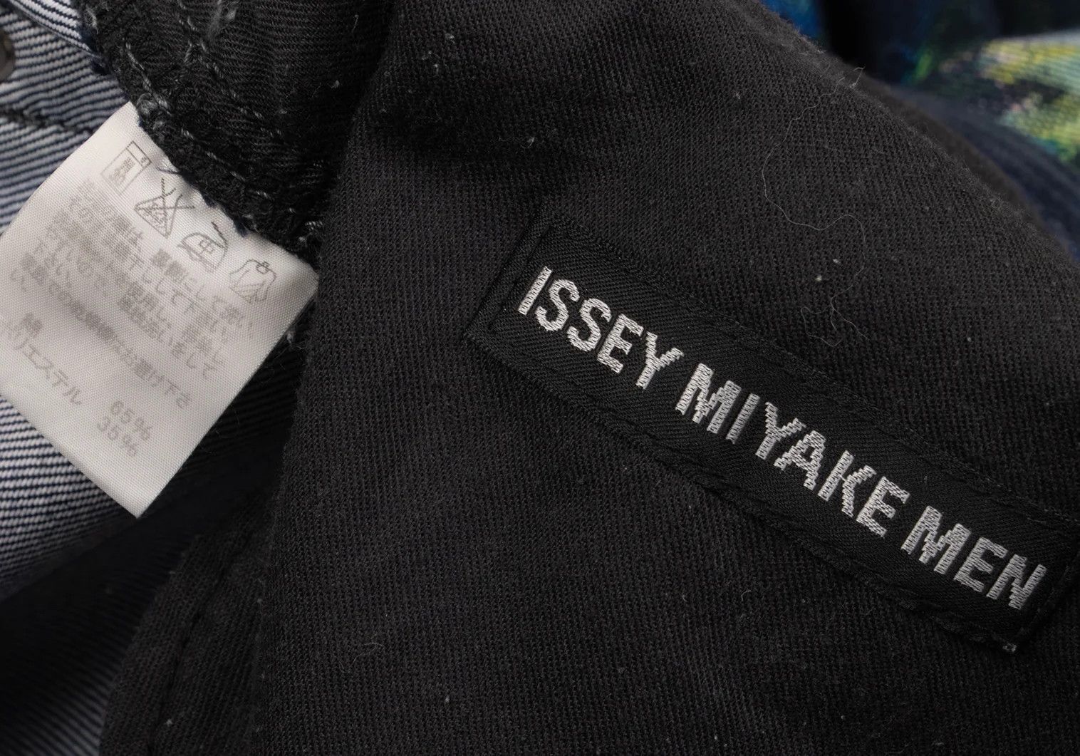 Issey Miyake Kaleidoscope Jacquard Washed Denim Pants in Blue Multi Size US 30 / EU 46 - 18 Thumbnail