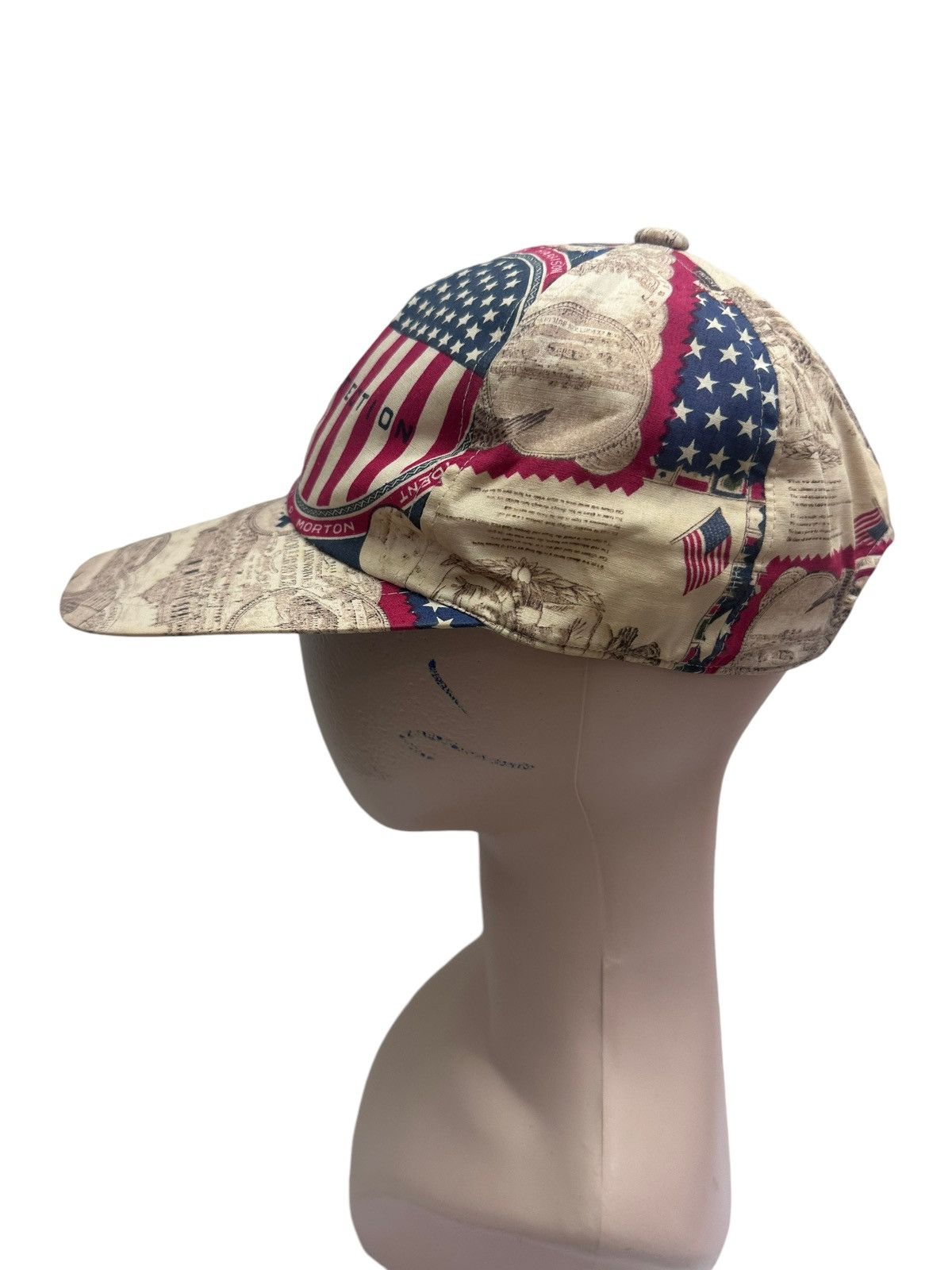Designer × Japanese Brand × Vintage Vintage Protection All Over Print American Flag Cap Size ONE SIZE - 4 Thumbnail