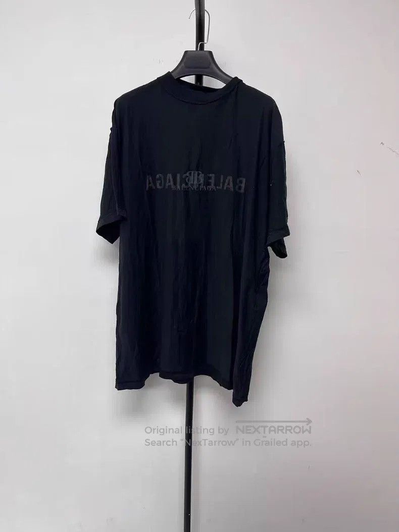 Balenciaga Balenciaga Letter Logo Printed Round Neck Short Sleeve T-S Size US M / EU 48-50 / 2 - 1 Thumbnail