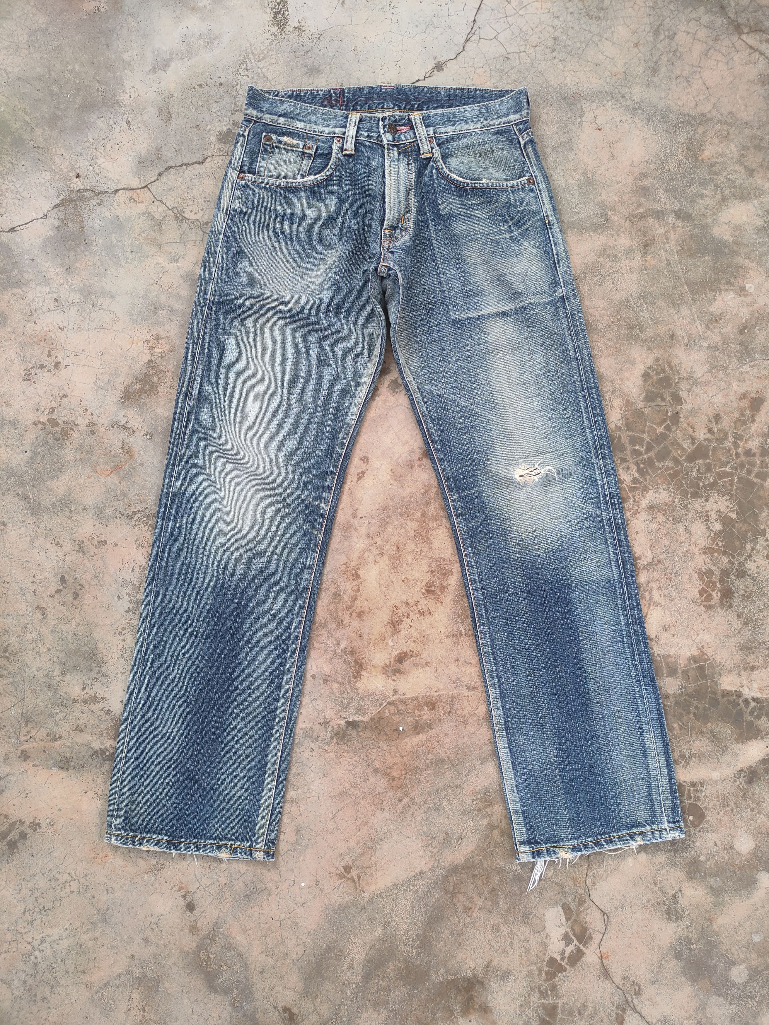 Edwin Edwin 404 vintage distressed jeans denim pants Size US 30 / EU 46 - 2 Thumbnail