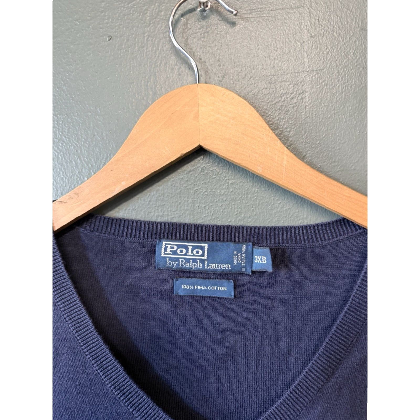 Polo Ralph Lauren Polo Ralph Lauren Mens Sleeveless Sweater Vest Blue 3XB Big & Tall Shirt Vest Adults 3XB Size US XXL / EU 58 / 5 - 3 Thumbnail