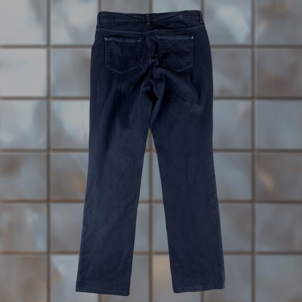 Gloria Vanderbilt VINTAGE Gloria Vanderbilt Saide Slim Jeans WOMENS Size 12 Dark Blue 34x30 Slim Straight Pockets Belt Loops Denim Cotton Size 34" / US 12 / IT 48 - 1 Thumbnail