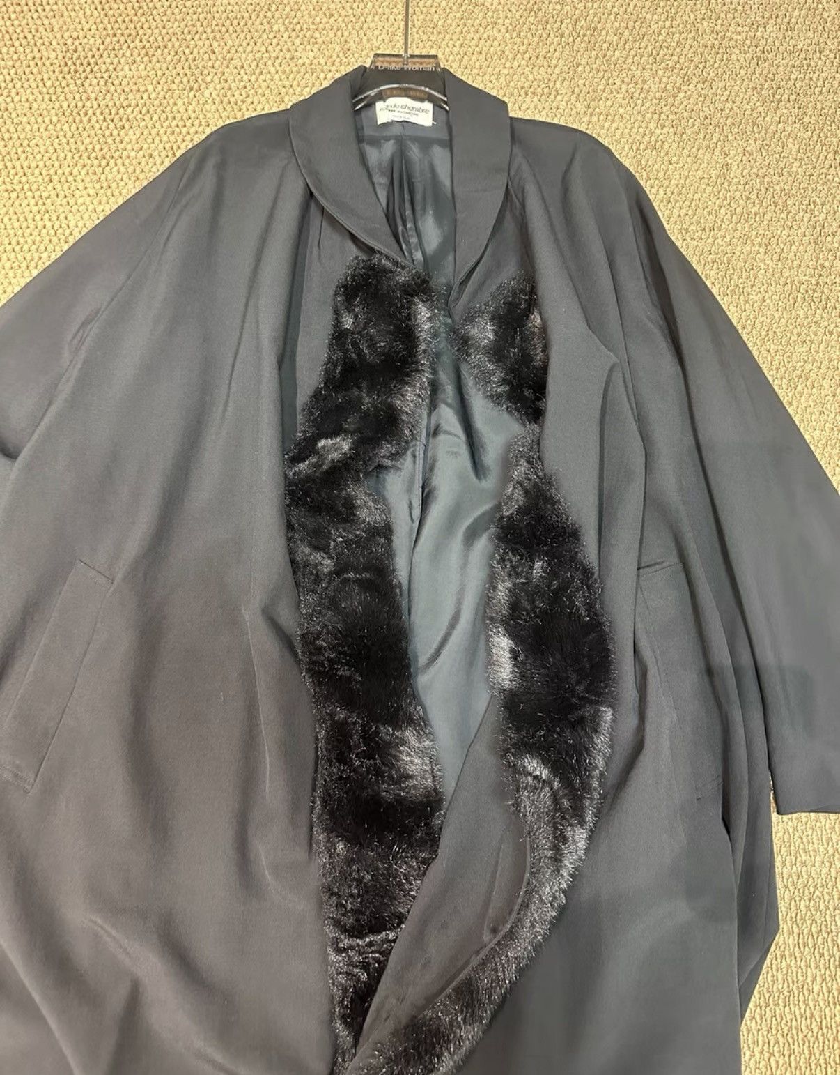Comme des Garcons Comme des Garçons Furry Collar Deconstructed Long Coat K23 Size US L / EU 52-54 / 3 - 8 Thumbnail