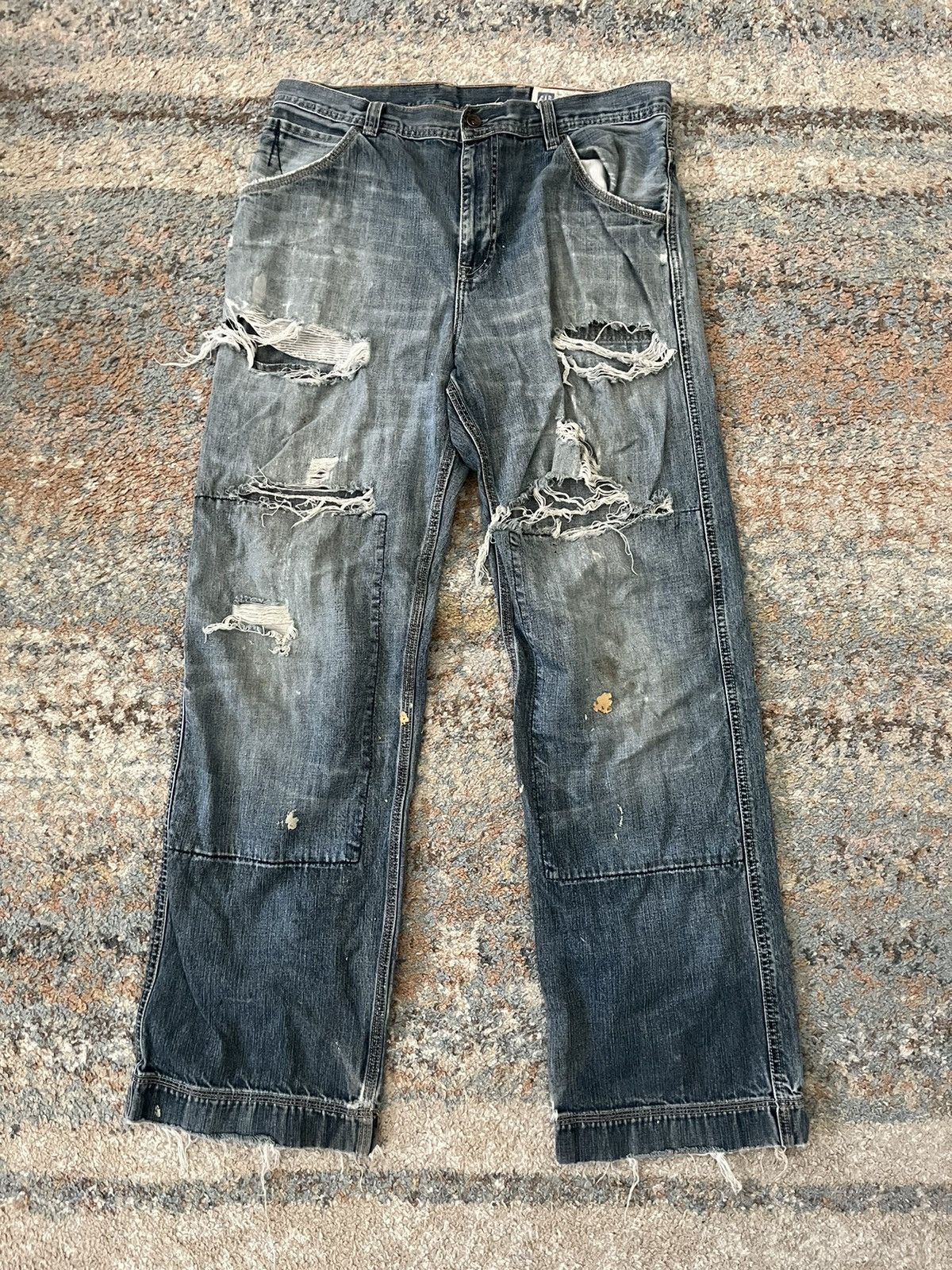 Gap VTG Thrashed Baggy Gap Jeans 34x31 Kanye Size US 34 / EU 50 - 1 Thumbnail