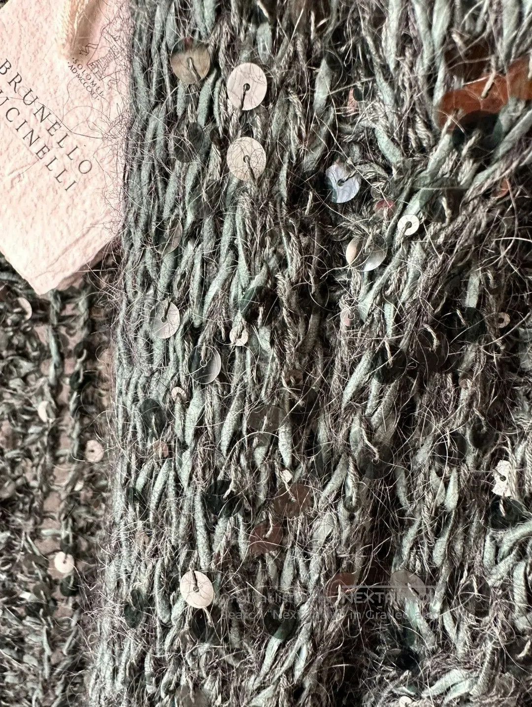 Brunello Cucinelli BC Sequin Knit Coat. Size M / US 6-8 / IT 42-44 - 4 Thumbnail
