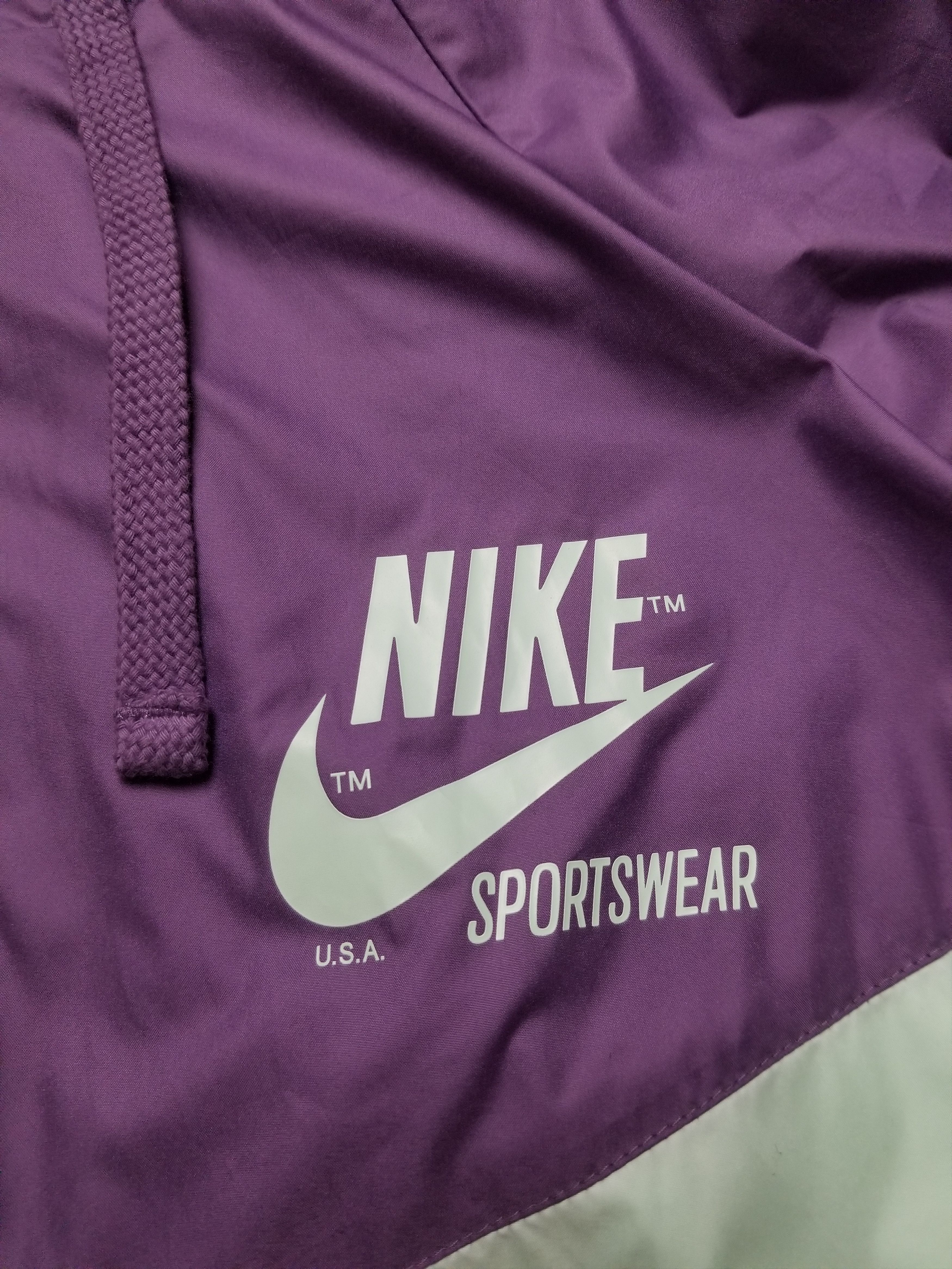 Nike Nike Performance Windbreaker Mint/Purple Full Zip Jacket Size US L / EU 52-54 / 3 - 8 Thumbnail