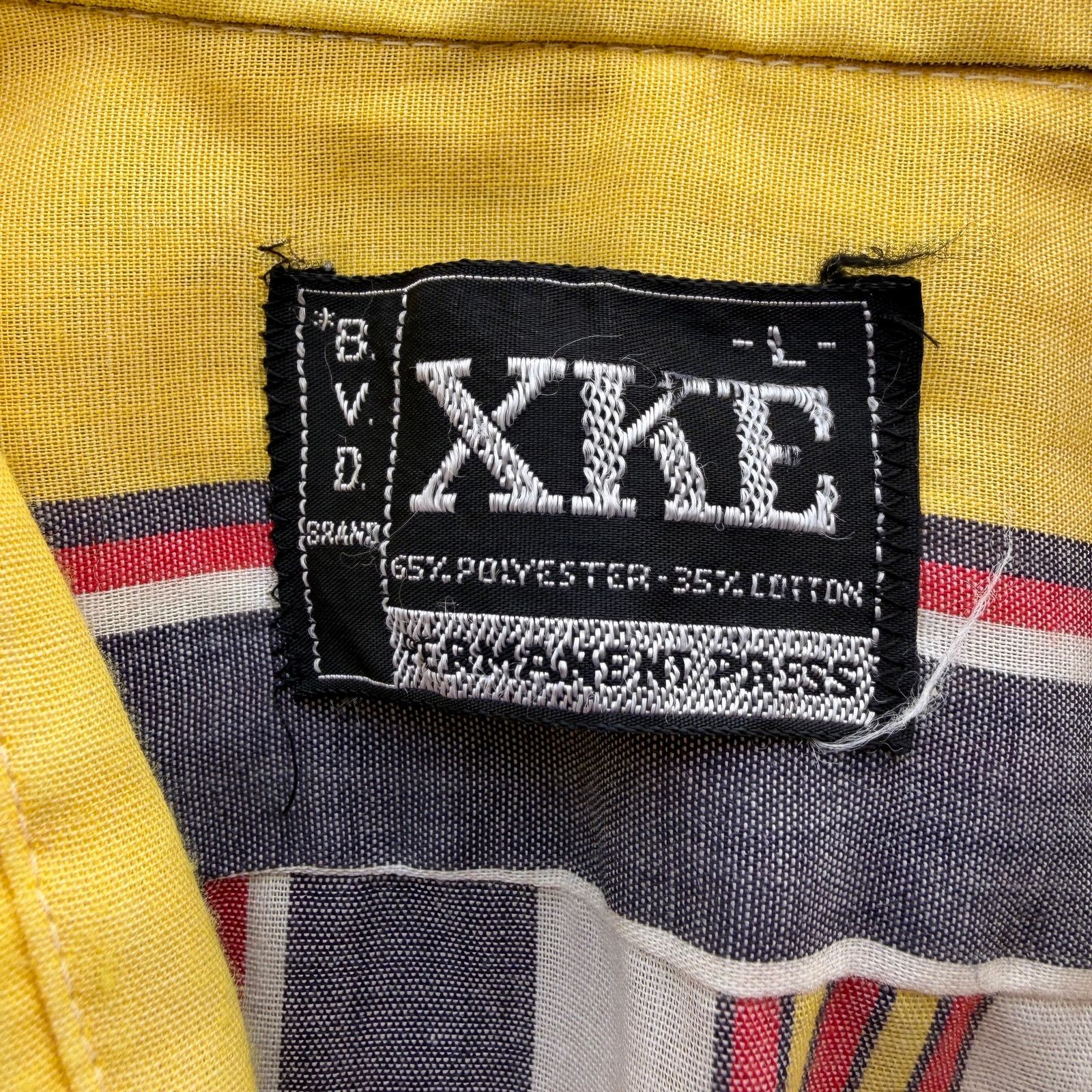Other Vintage 70s BVD XKÉ Striped Dagger Collar button Shirt Size US L / EU 52-54 / 3 - 2 Thumbnail