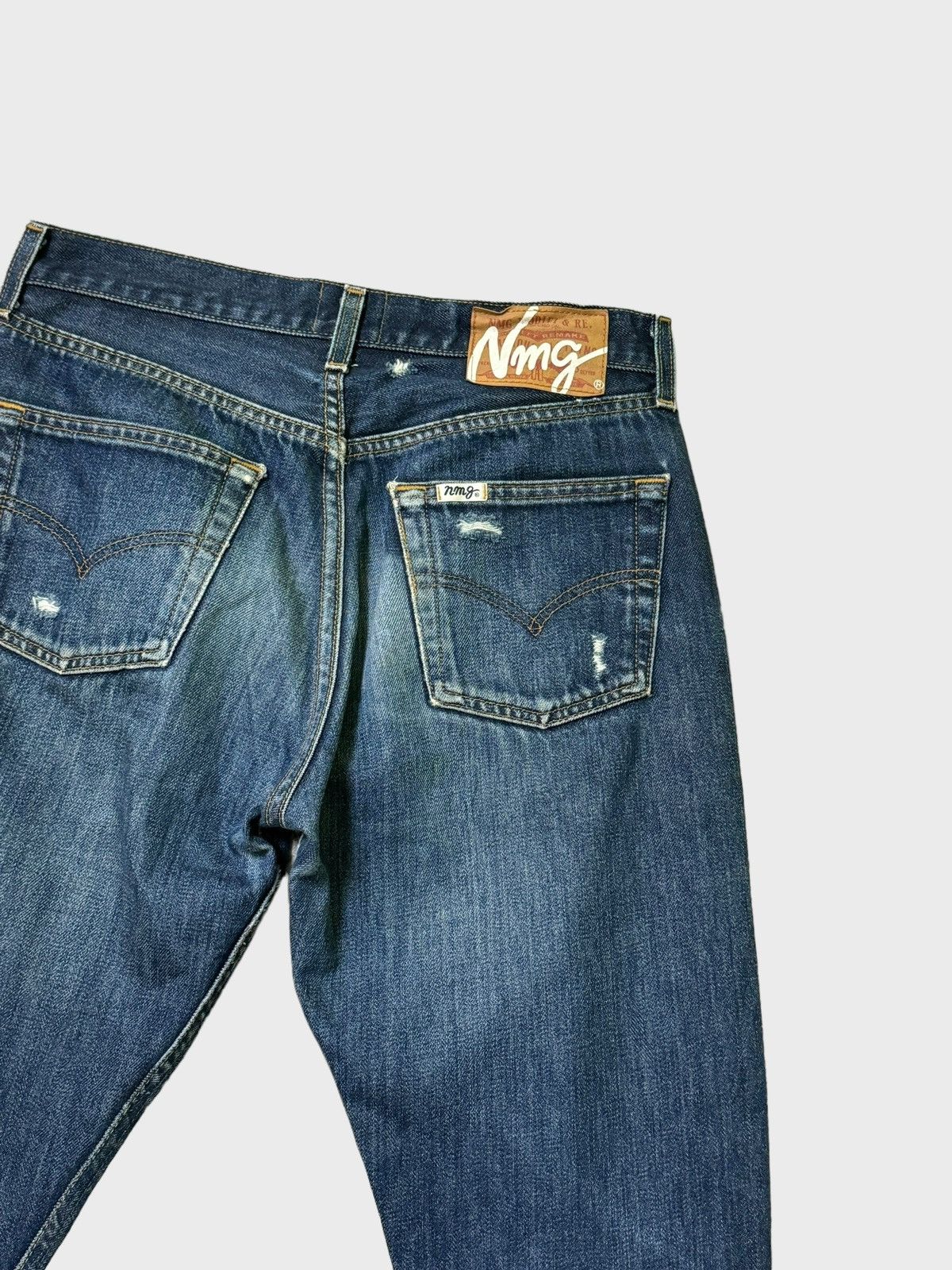 If Six Was Nine × Japanese Brand × Le Grande Bleu (L.G.B.) NMG JEANS CUSTOM Levi's Denim Distressed Style Size US 28 / EU 44 - 11 Thumbnail