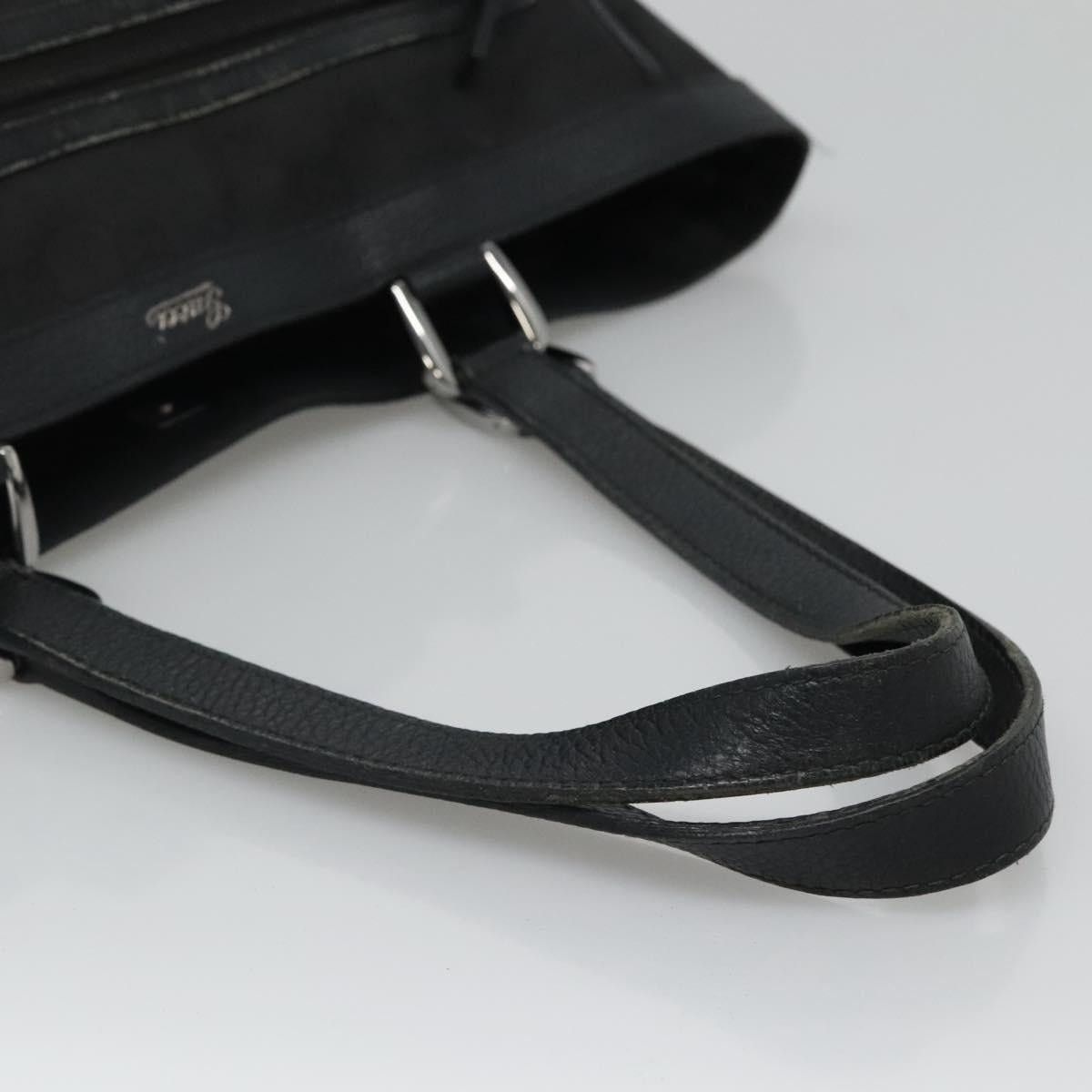 Gucci GUCCI GG Canvas Tote Bag Nylon Outlet Black Silver Size ONE SIZE - 7 Thumbnail