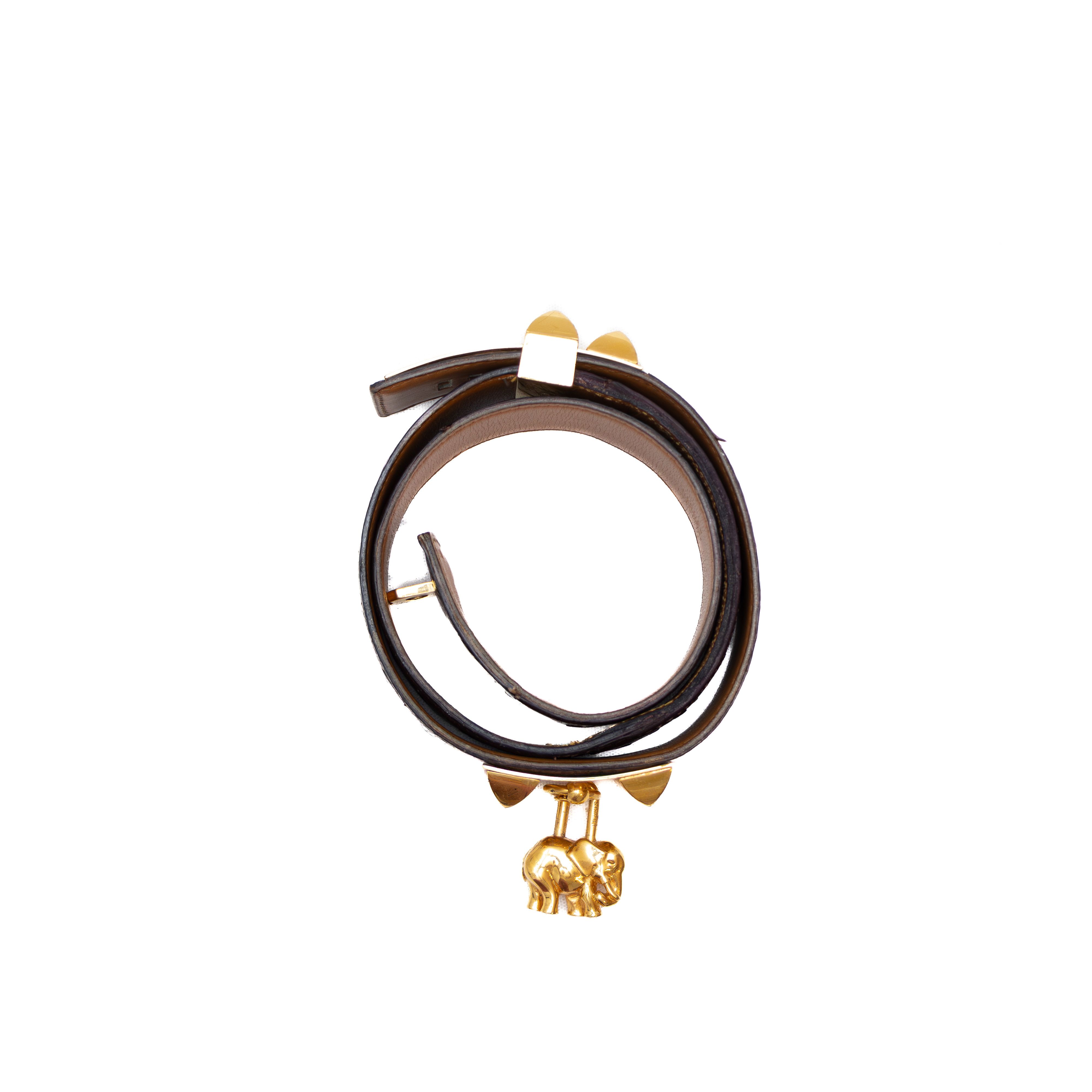 Hermes VTG 9000$ Hermès Collier de Chien Belt Ostrich Leather Size ONE SIZE - 6 Thumbnail