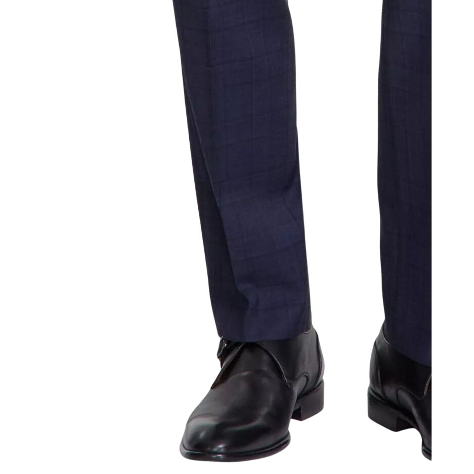 Calvin Klein Calvin Klein Men's Navy Plaid Wool Suit Pants Size 34x32 Size US 34 / EU 50 - 4 Thumbnail