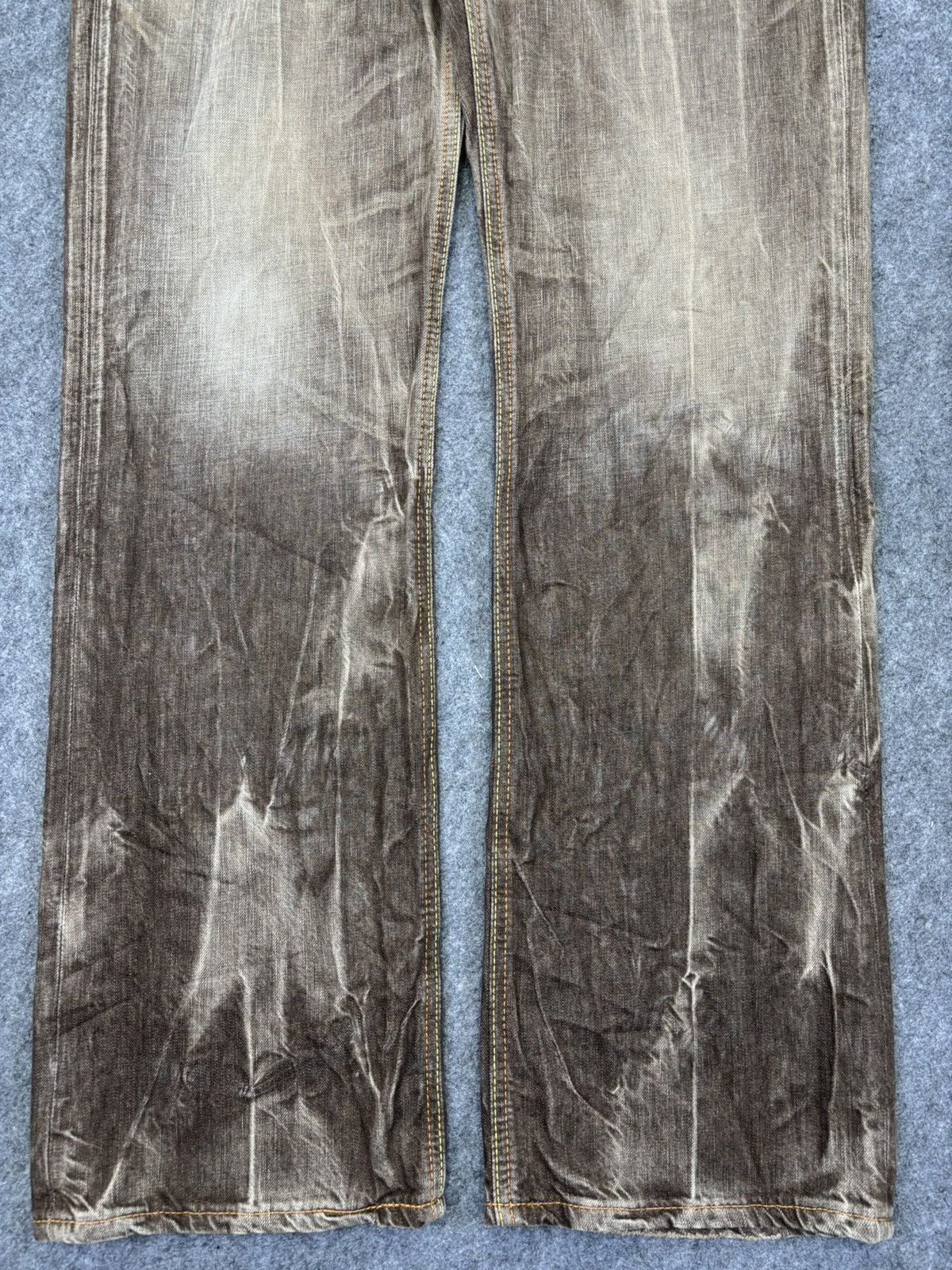 Edwin 💥Raw Fades💥Flare Edwin 503 Explosion Style Fades Denim K25 Size US 34 / EU 50 - 4 Thumbnail